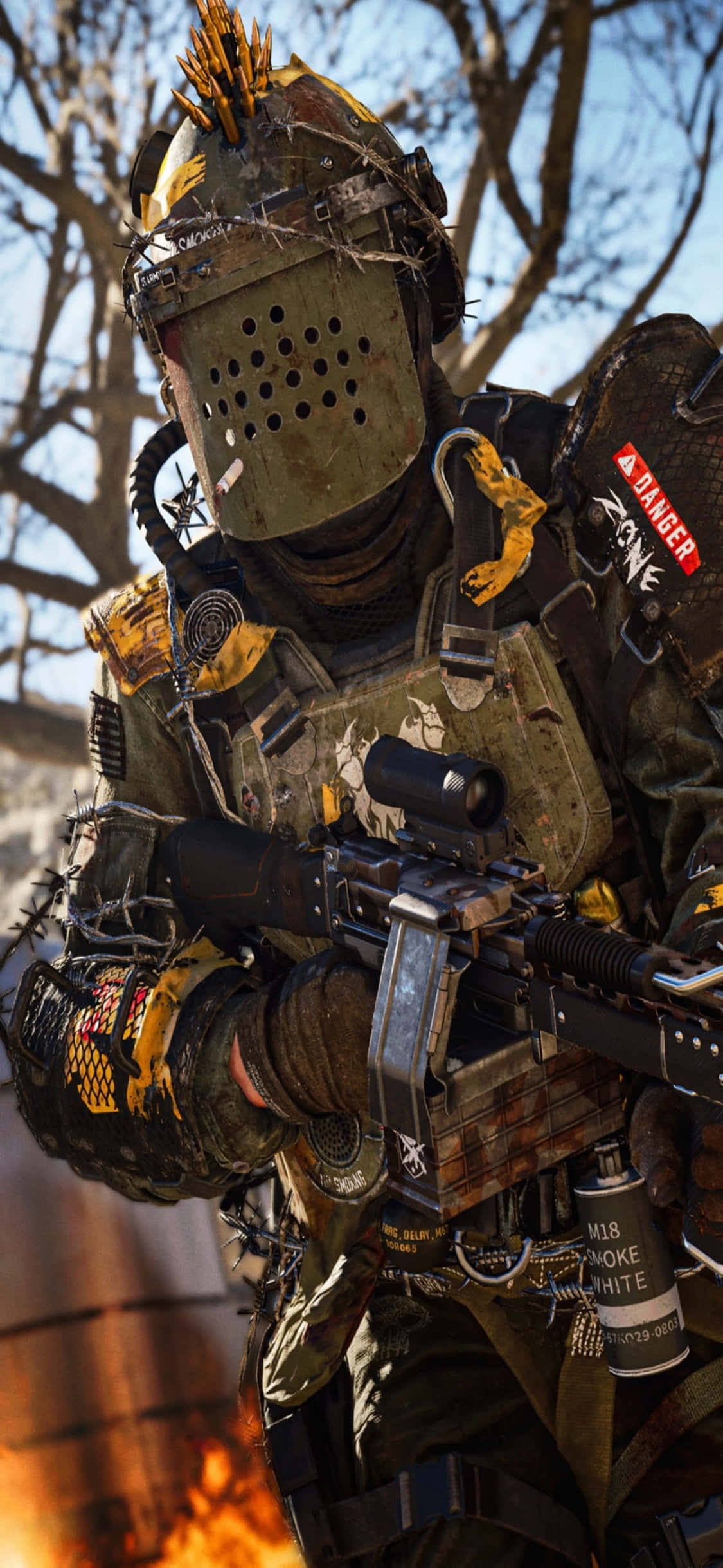 iPhone XS Call Of Duty Black Ops Cold War Season 3 фон Тапет