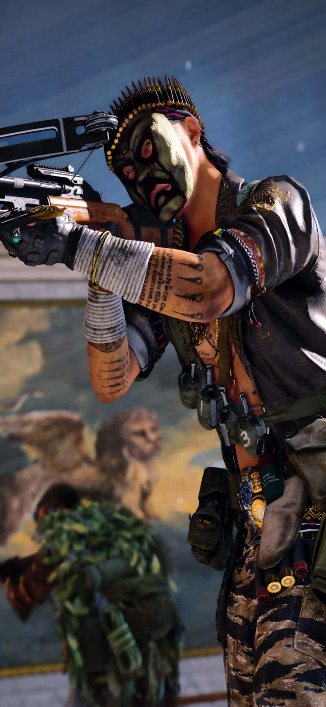 iPhone Xs Call Of Duty Black Ops Cold War арбалет фон Тапет