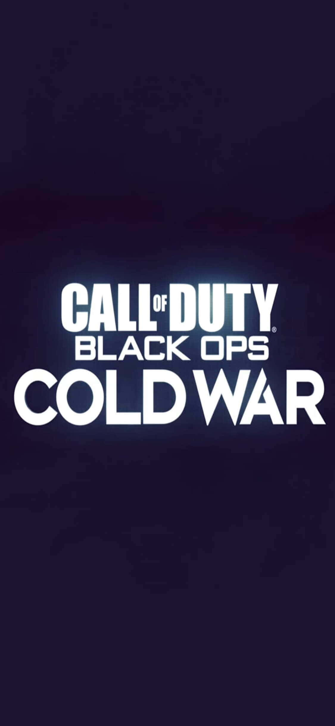 Фон за iPhone Xs с векторно лого от Call of Duty Black Ops Cold War Тапет