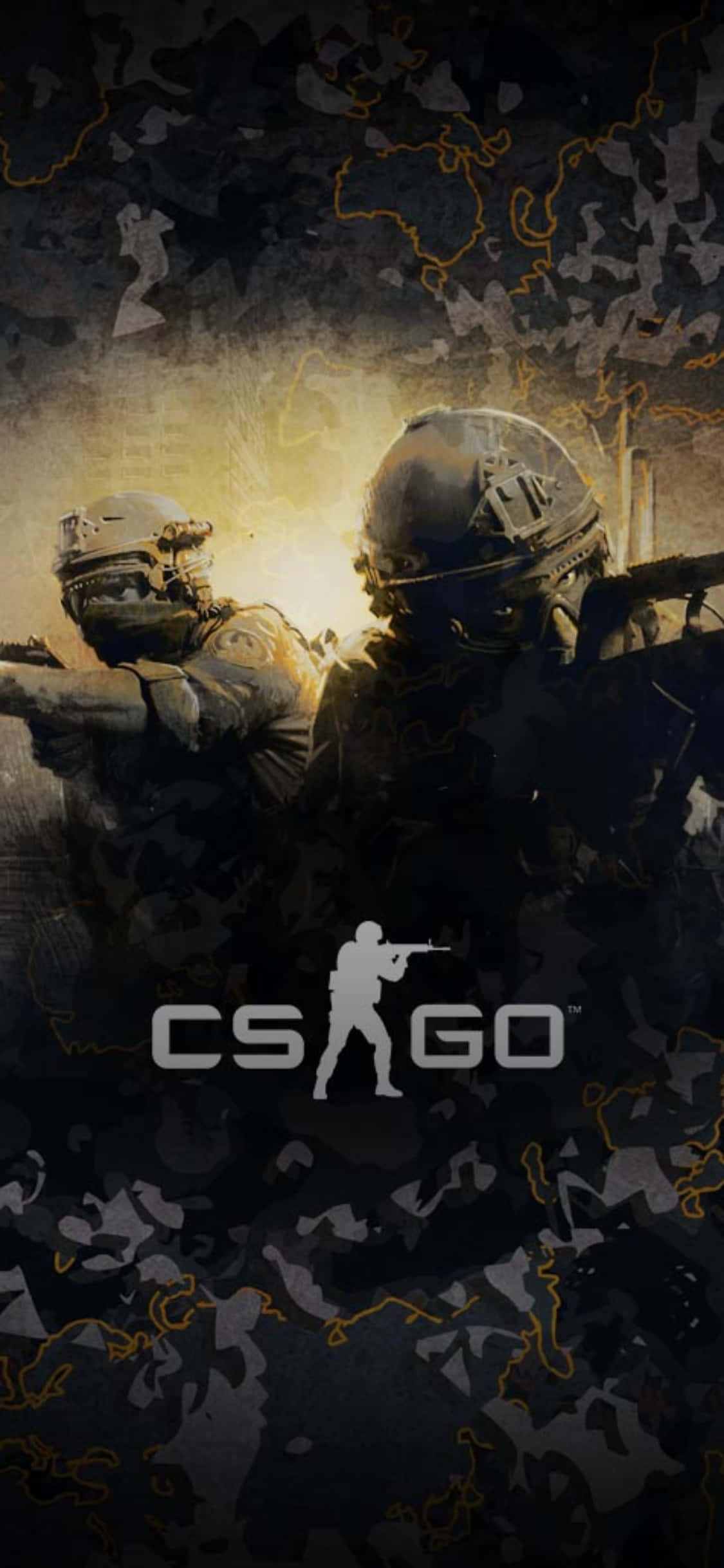 Довършете своето представление с iPhone Xs и Counter-Strike Global Offensive Тапет