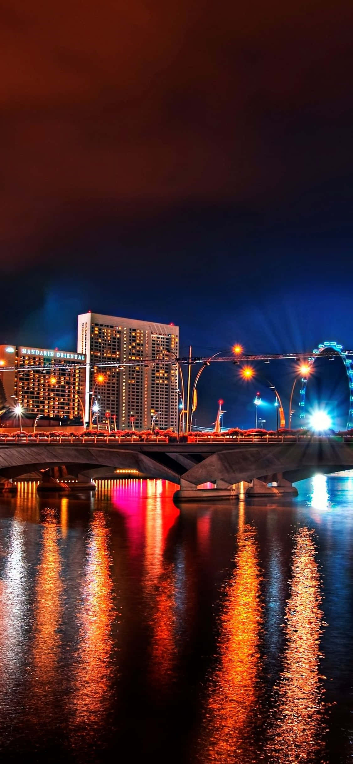 iPhone Xs Desktop Pc City Night View Background Тапет