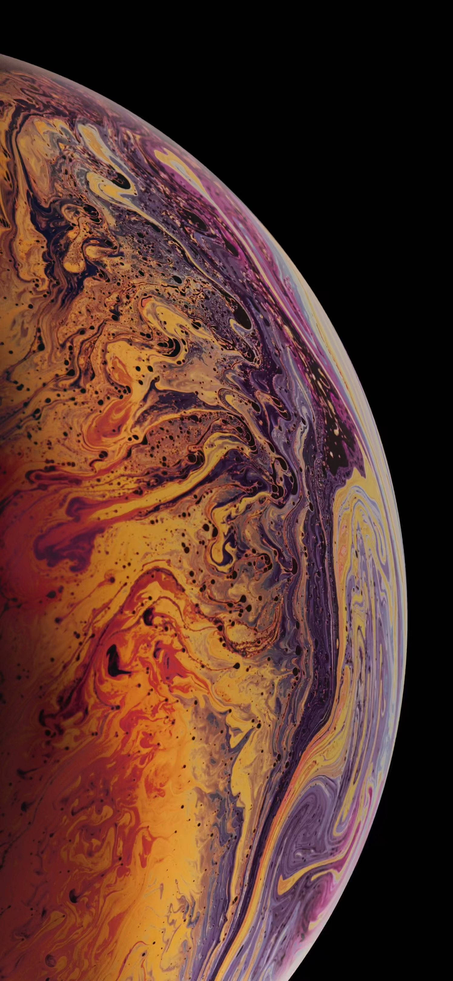 Жив и абстрактен цветен фон на дисплея на iPhone XS Тапет