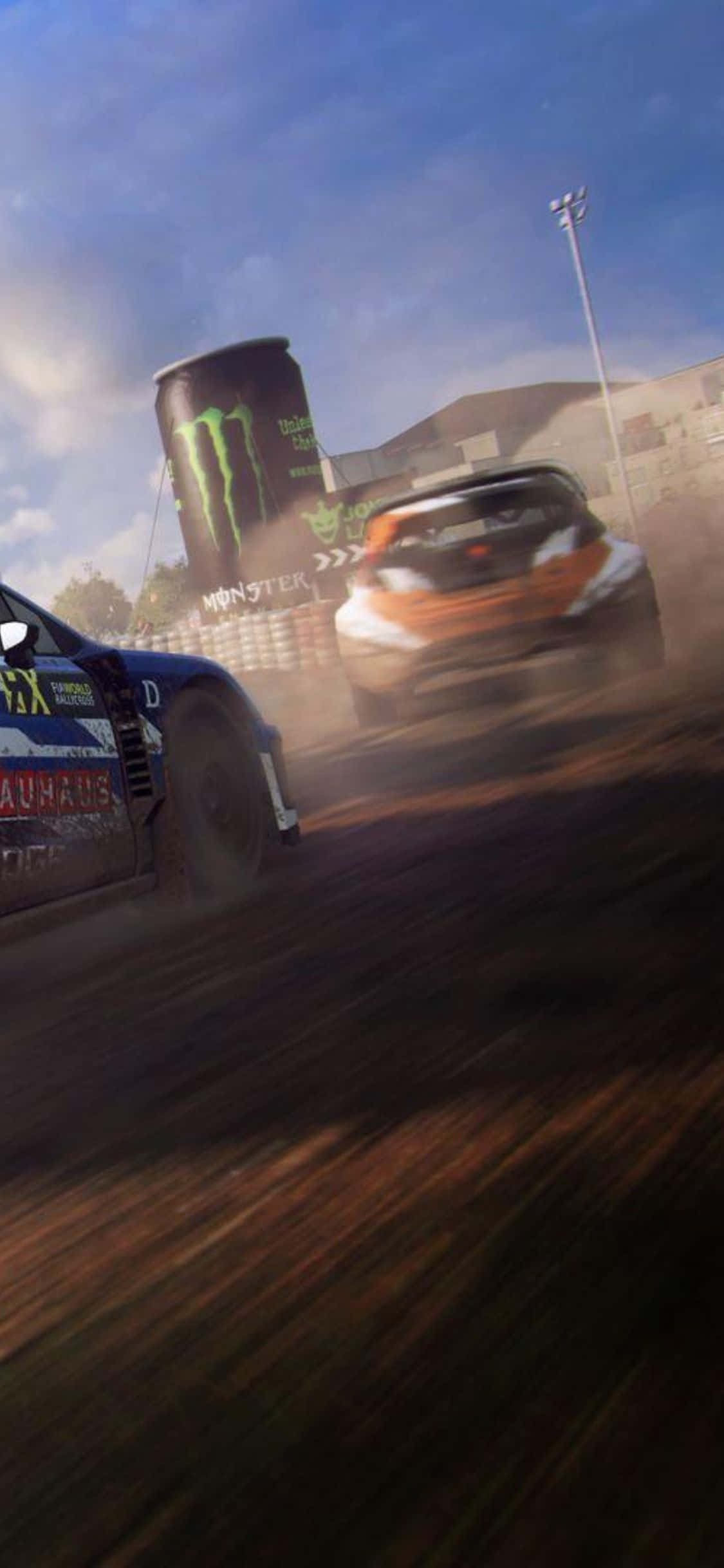 Приемете състезанието с iPhone Xs и Dirt Rally Тапет