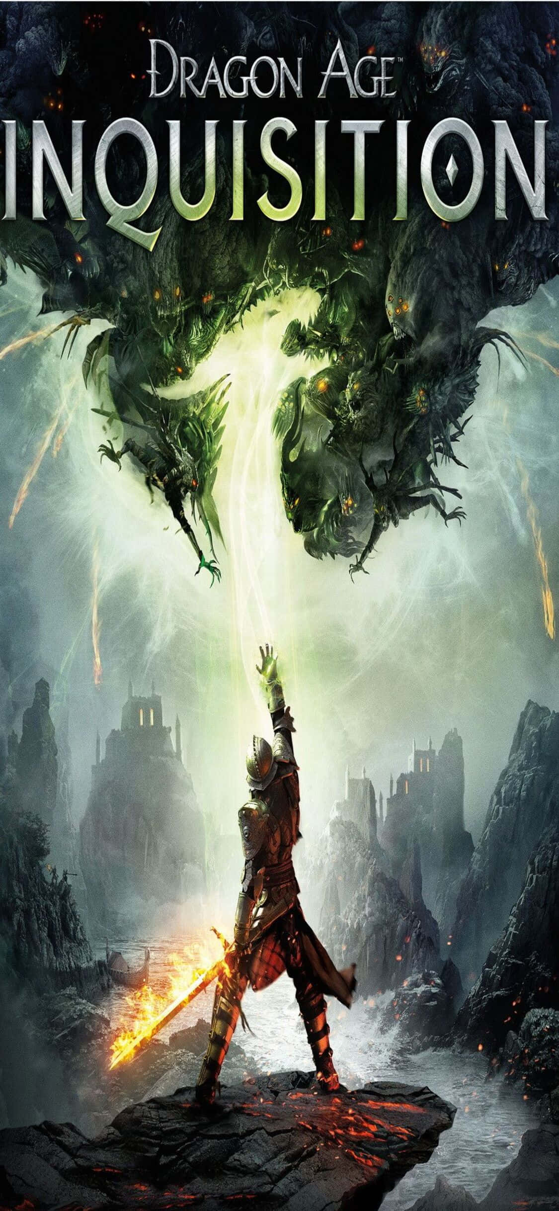 Интензивен геймплей на ваши iPhone Xs с Dragon Age Inquisition Тапет