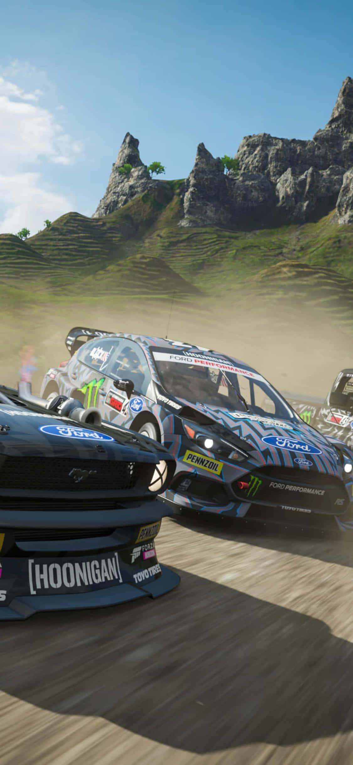 Отклий нови нива с iPhone Xs и Forza Horizon 4 Тапет