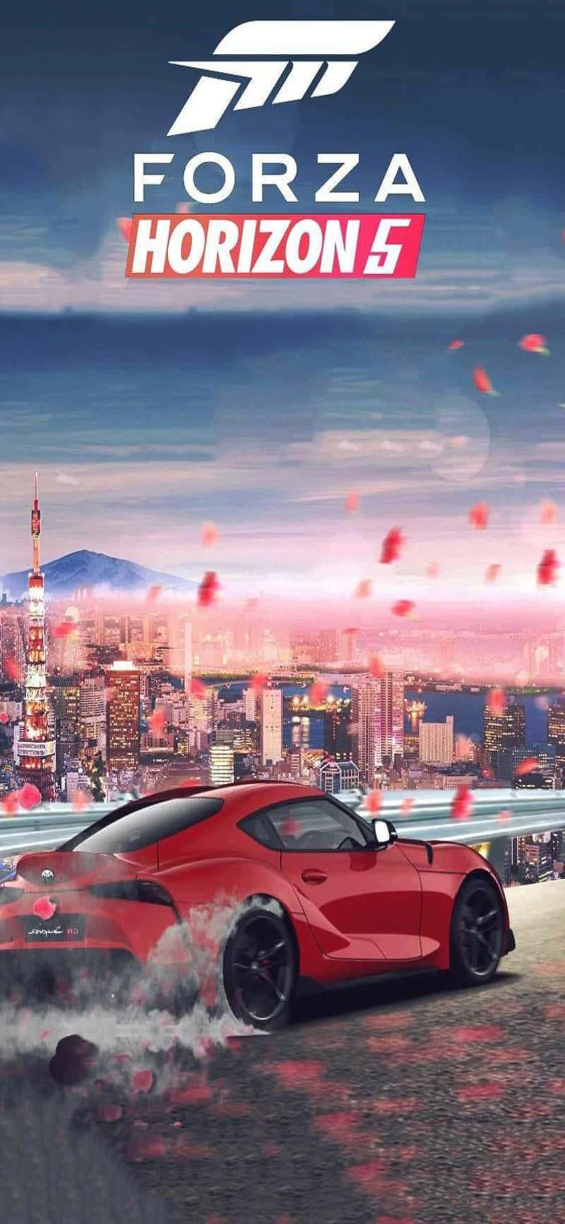Кръстосвайте отворения свят с iPhone Xs и Forza Horizon 4 Тапет
