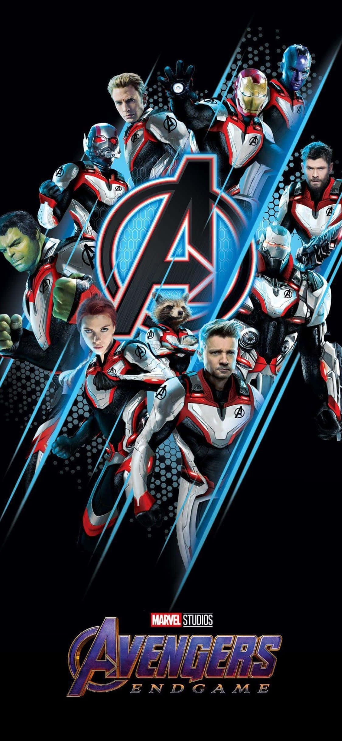 Герои в квантови костюми фон за iPhone XS Marvel Тапет