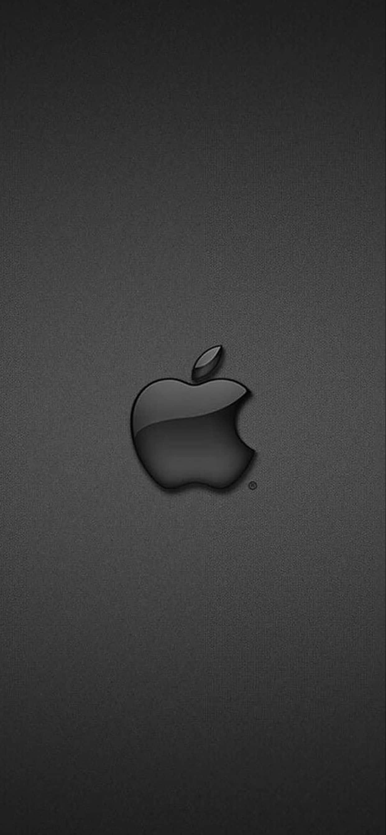 iPhone Xs Max Apple фон сиво лого Тапет
