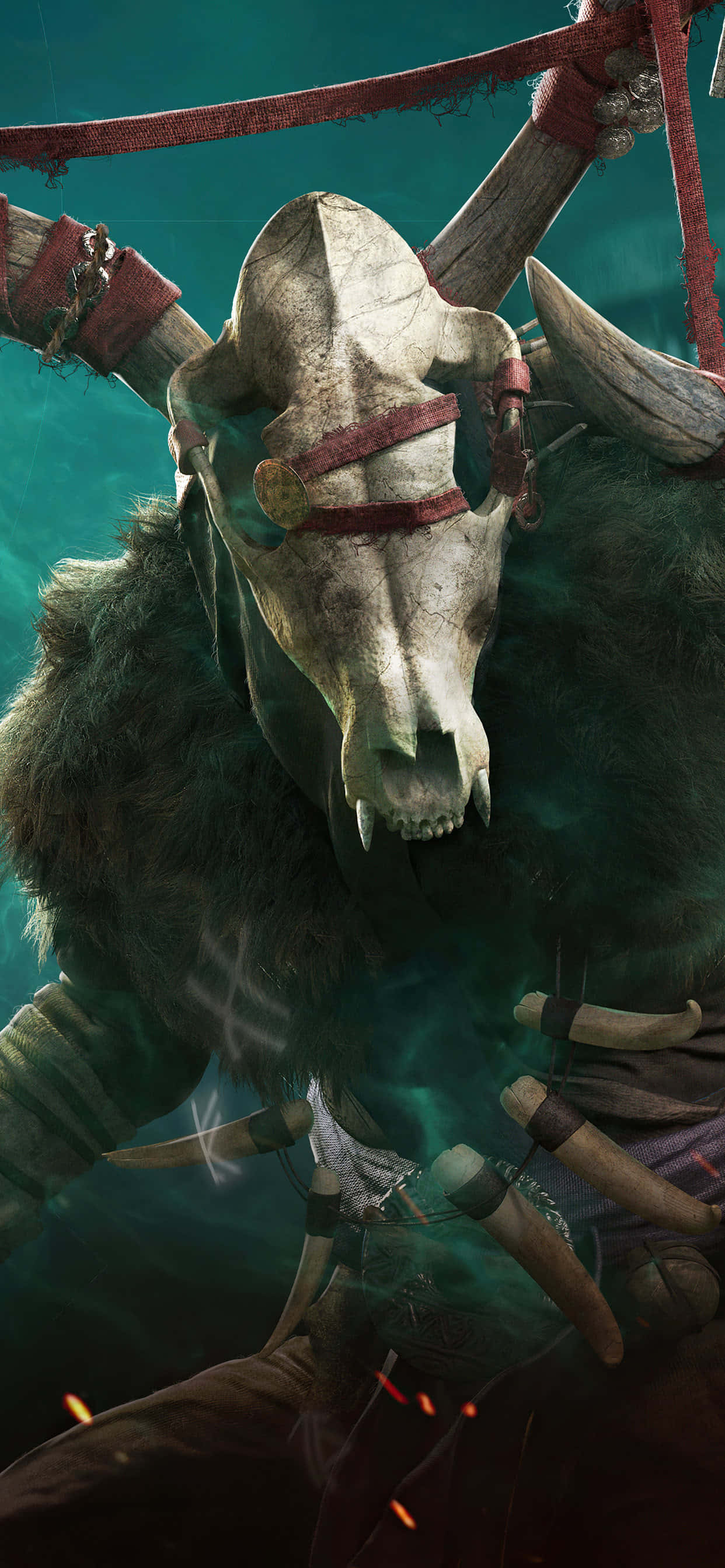 Прокълнатото iPhone Xs Max Assassin's Creed Valhalla фон Тапет