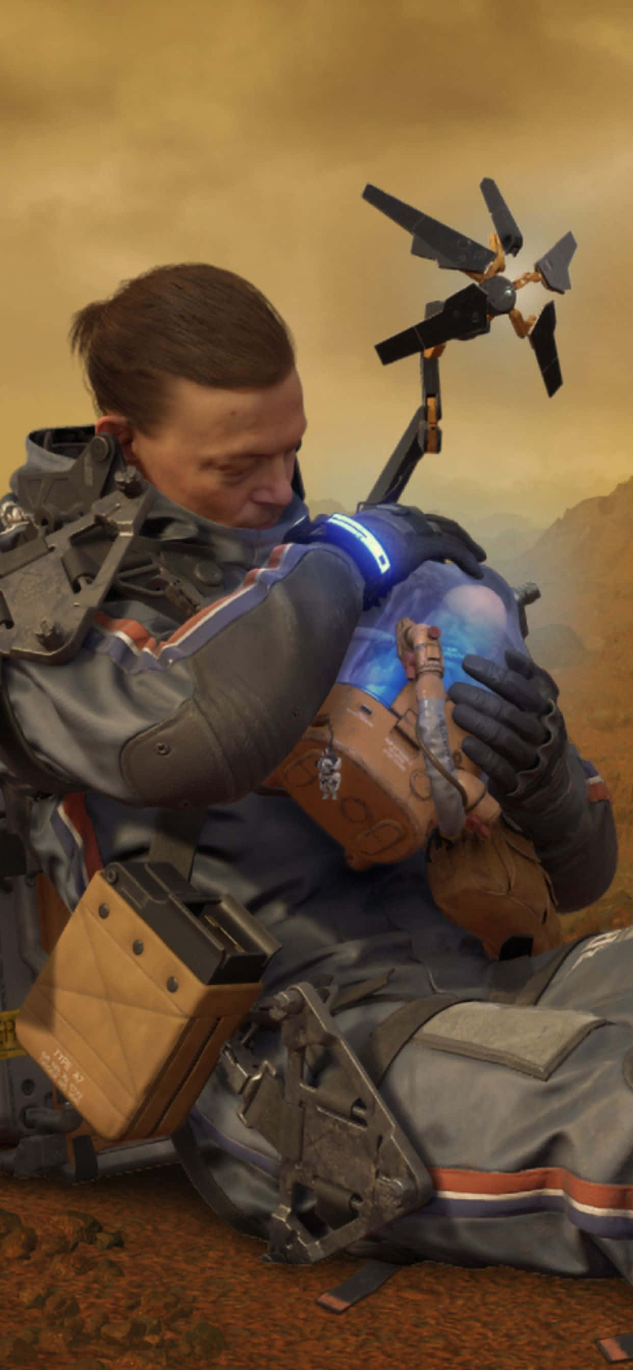 „Изследвайте постапокалиптичен свят с iPhone Xs Max и Death Stranding“ Тапет