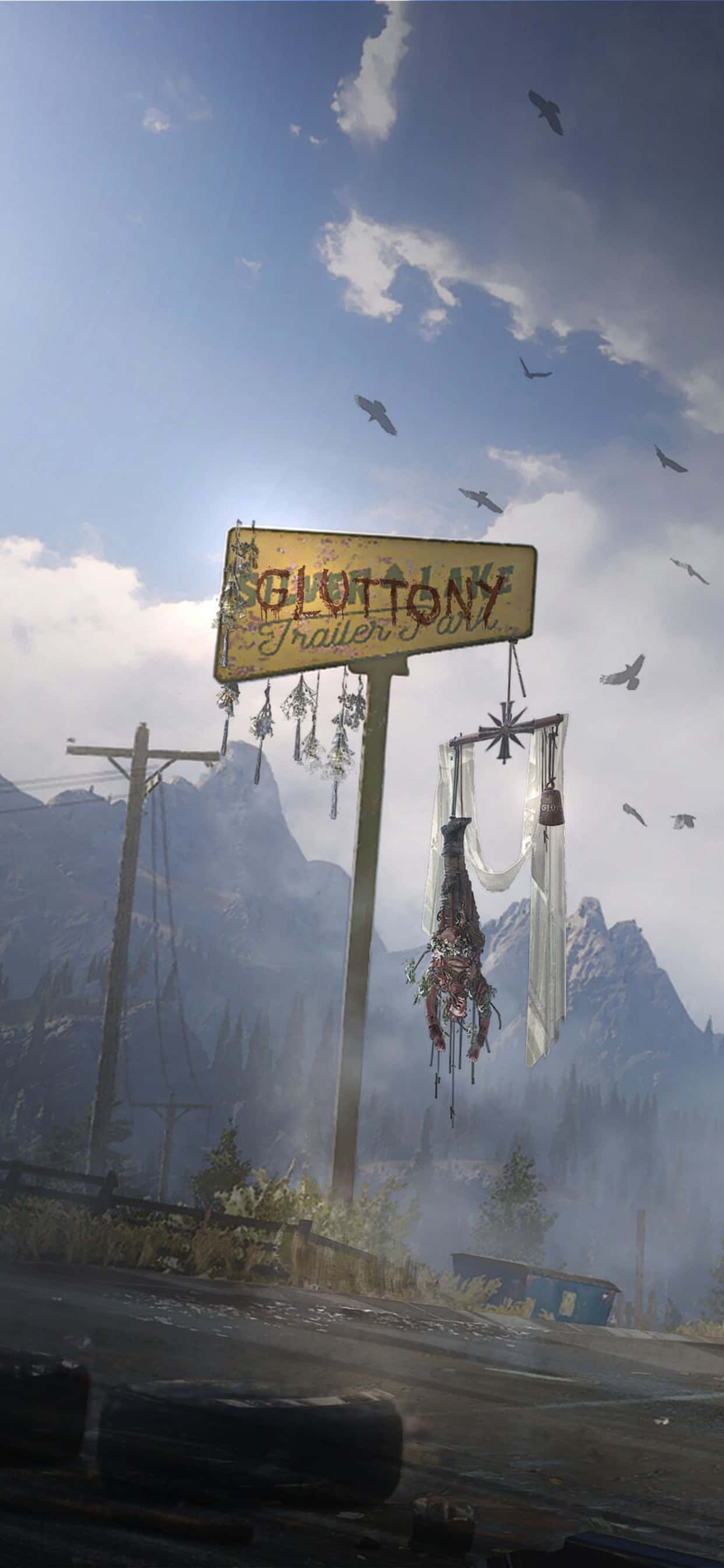 Потопи се в свят на приключение с iPhone Xs Max и Far Cry 5. Тапет