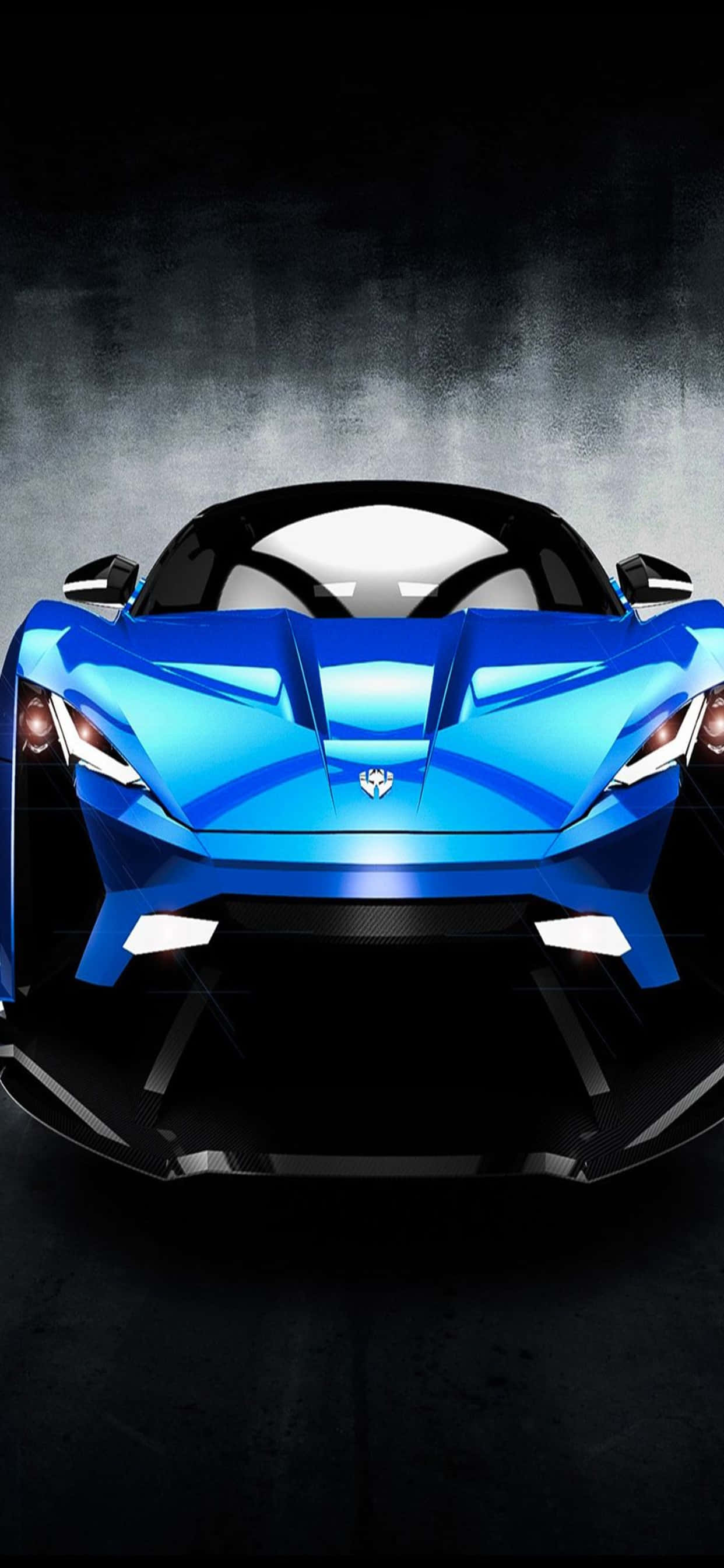 Фон за iPhone XS Max Ferrari син W Motors Lykan HyperSport Тапет