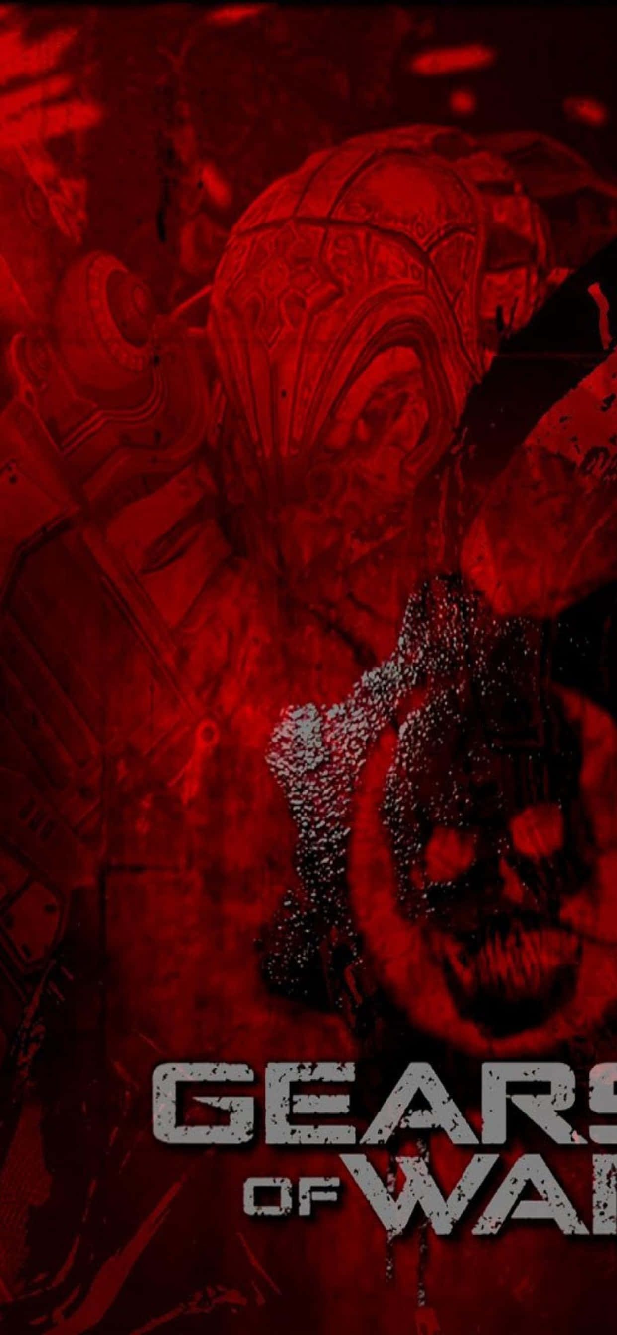 iPhone XS Max Gears Of War 5 Червен Постер Фон Тапет