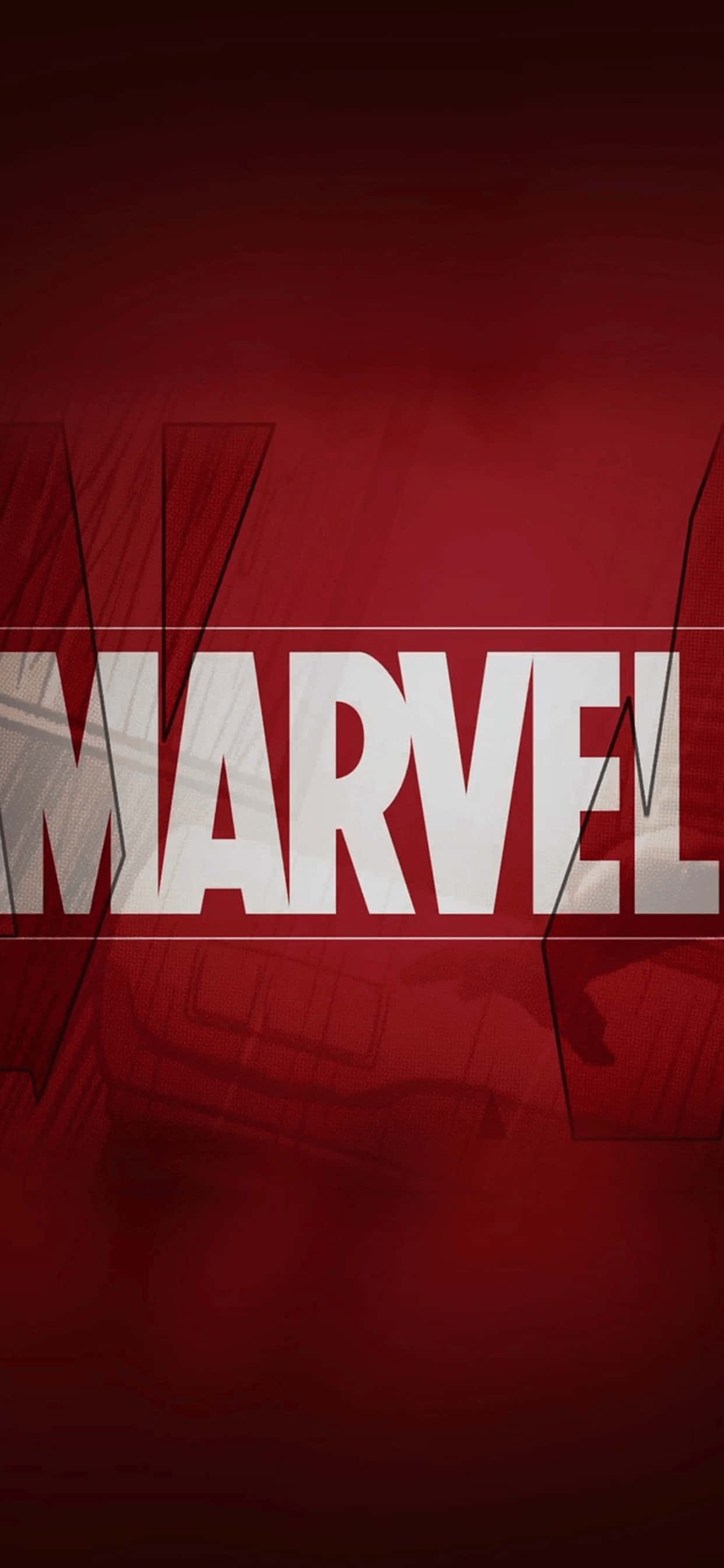 Фон за iPhone XS Max с логотип Marvel Тапет