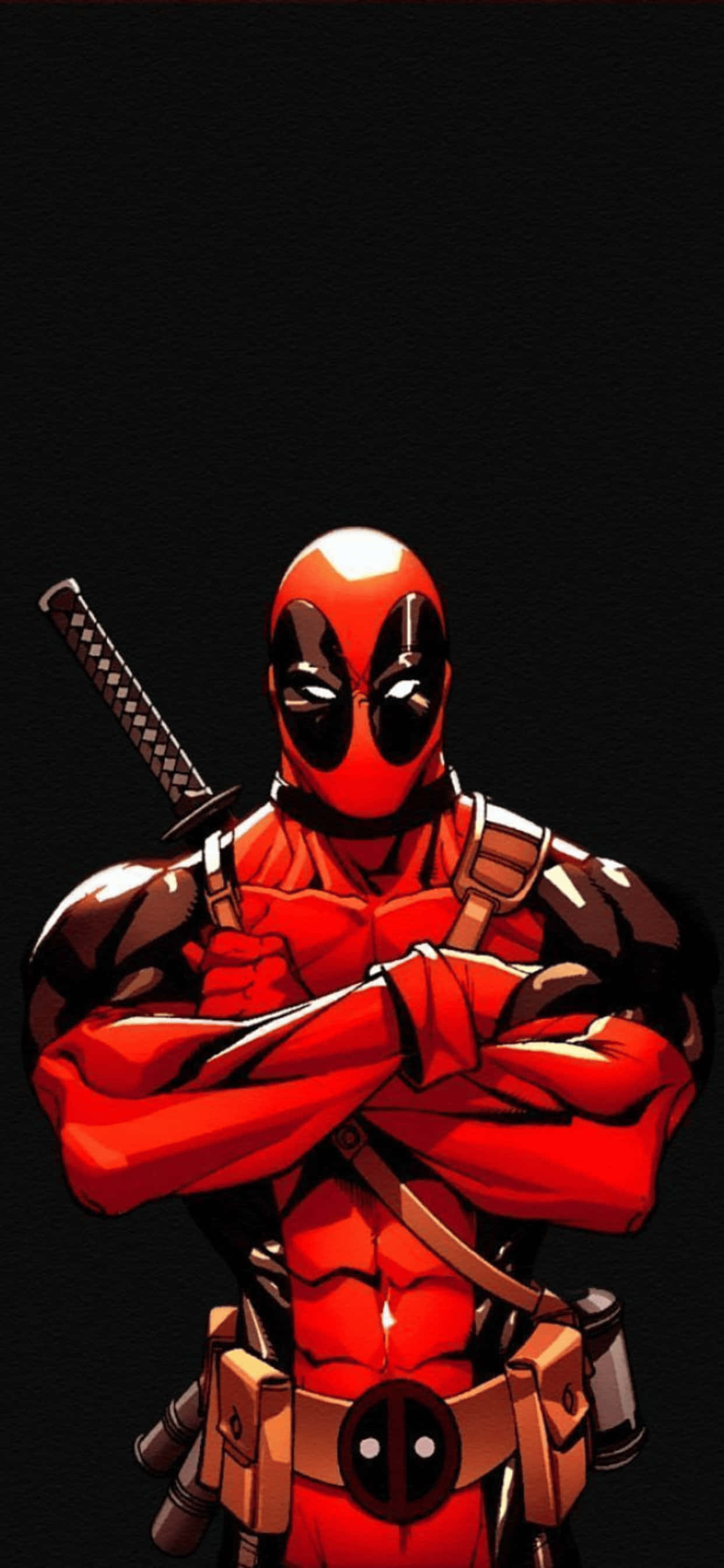 Фон за iPhone XS Max с Marvel Deadpool Тапет