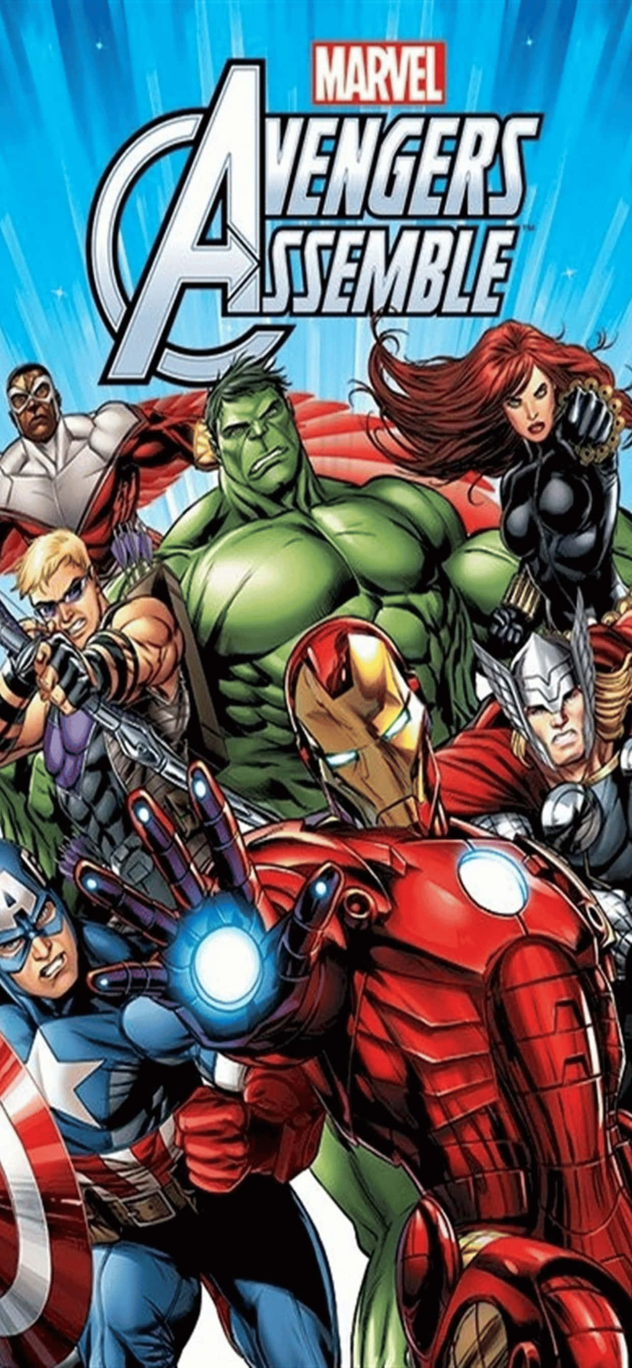 Фон за iPhone XS Max с Marvel Hulk и Black Widow Тапет