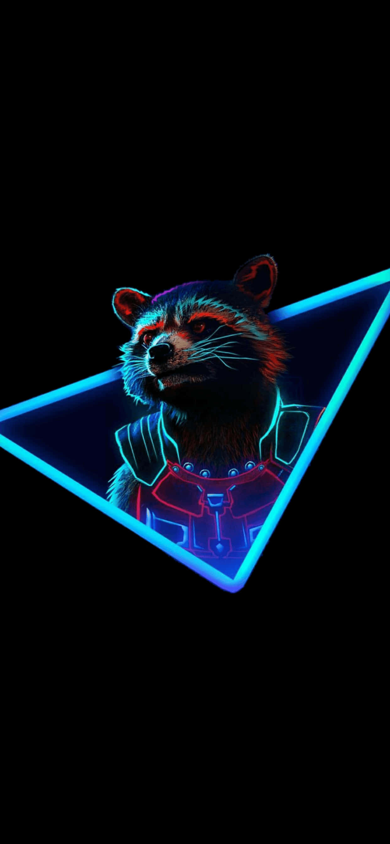 iPhone XS Max Marvel Rocket Raccoon Фон Тапет