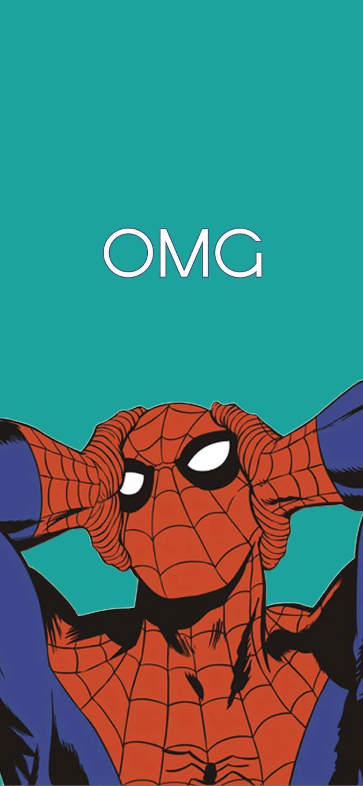 Фон за iPhone XS Max с Marvel Spiderman – тъмносин фон Тапет