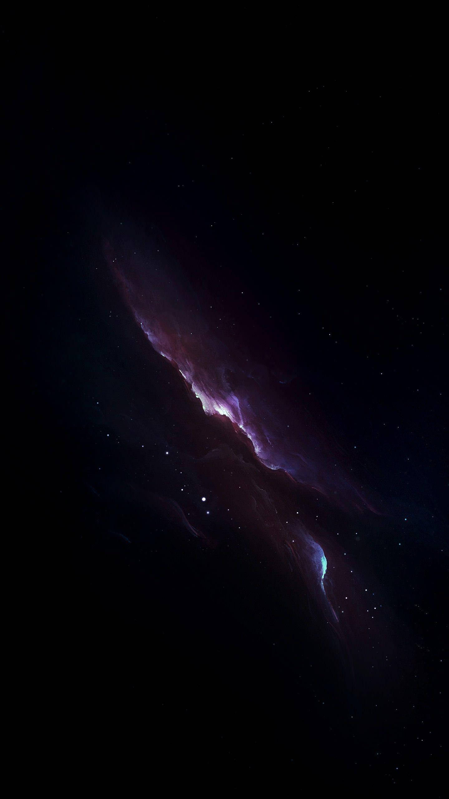 iPhone XS Max OLED Лилава мъглявина Тапет