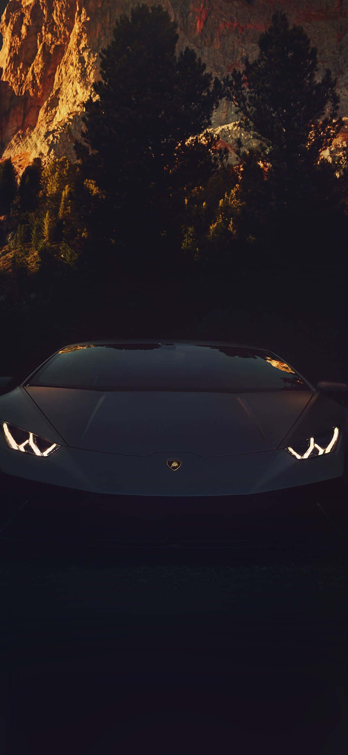 iPhone XS Max Project Cars 2 Всичко Черен Lamborghini Aventador Фон Тапет