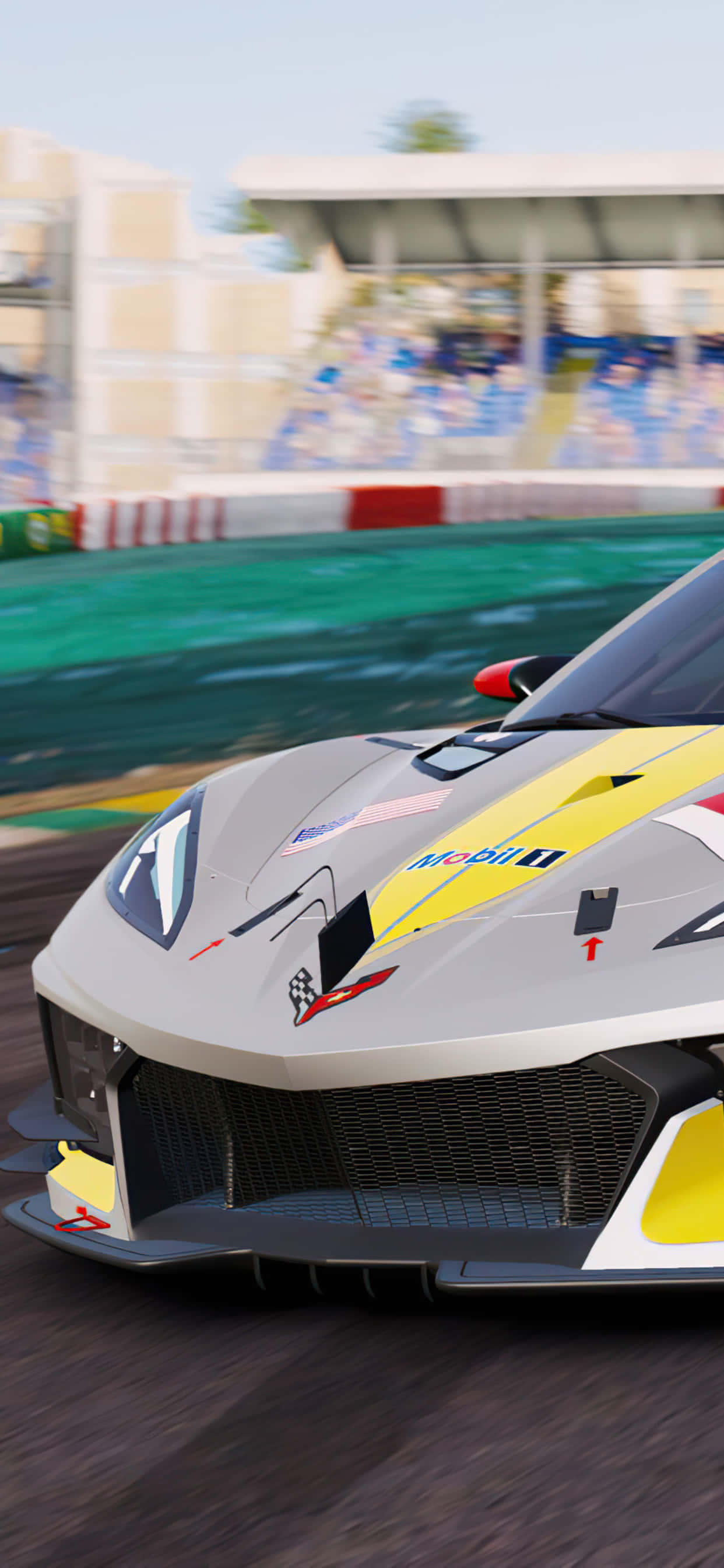 Фон за iPhone XS Max с Project Cars 2 и сив Lamborghini V12 Тапет