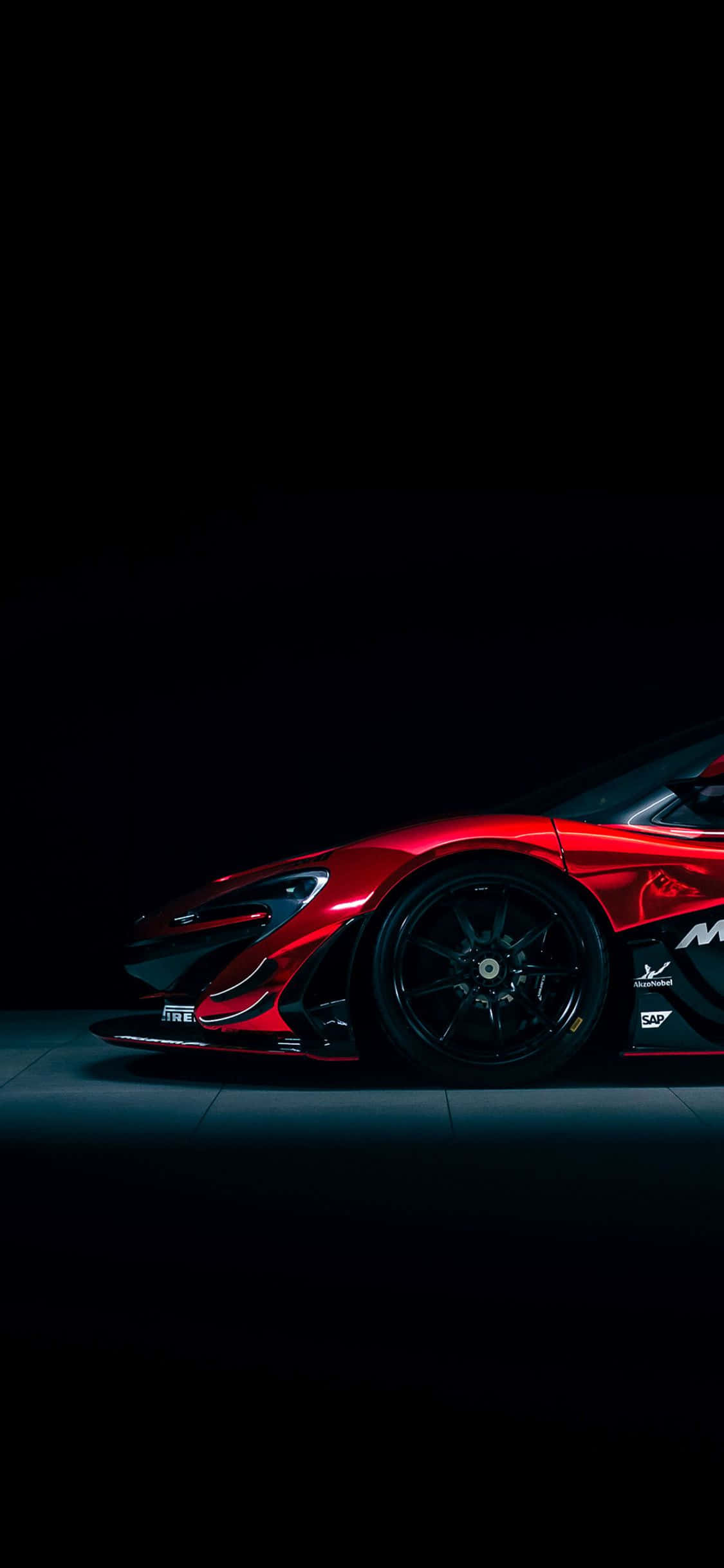 iPhone XS Max Project Cars 2 Червен McLaren P1 GTR Фон Тапет