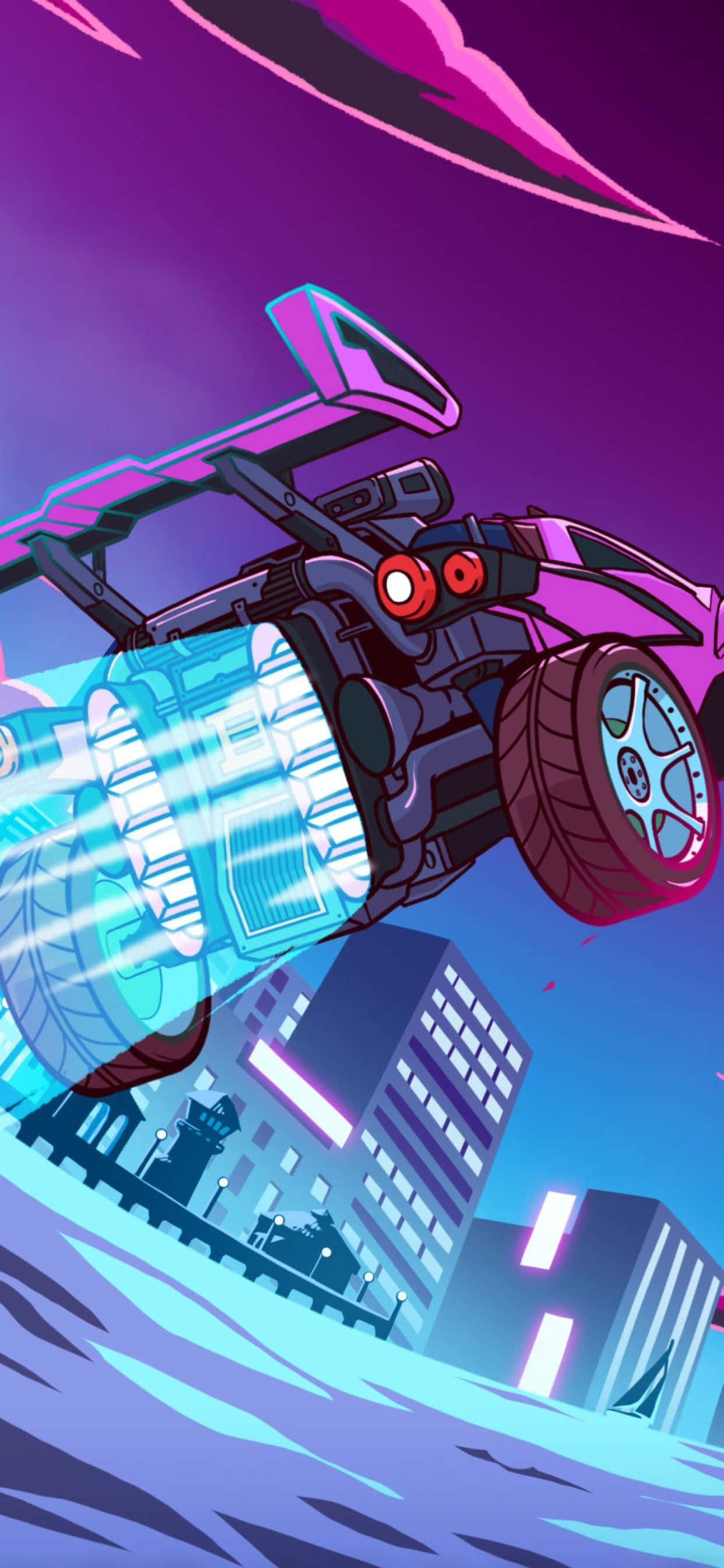 Лети високо с iPhone XS Max и Rocket League Тапет