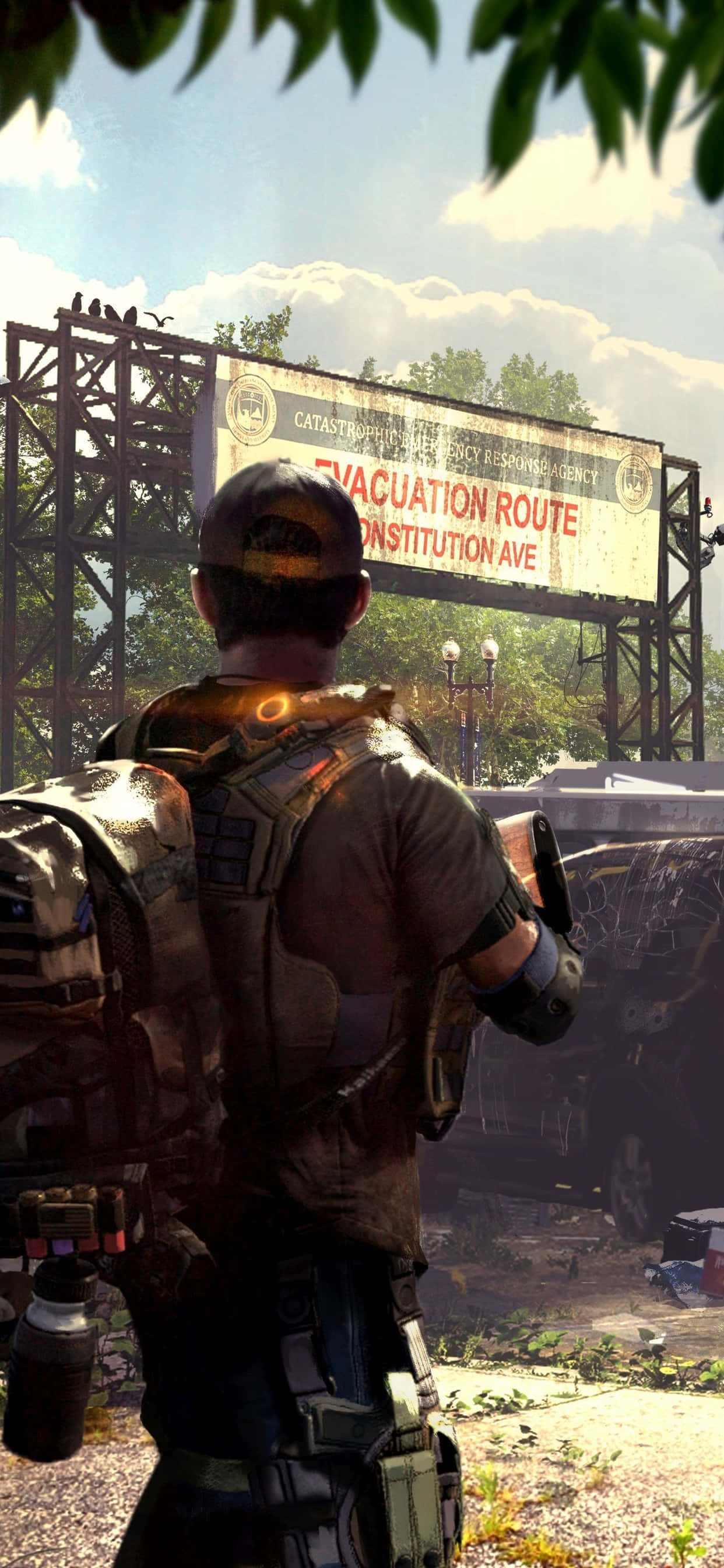 Предизвикайте шанса и се екипирайте с iPhone Xs Max The Division и победите вашите враги! Тапет