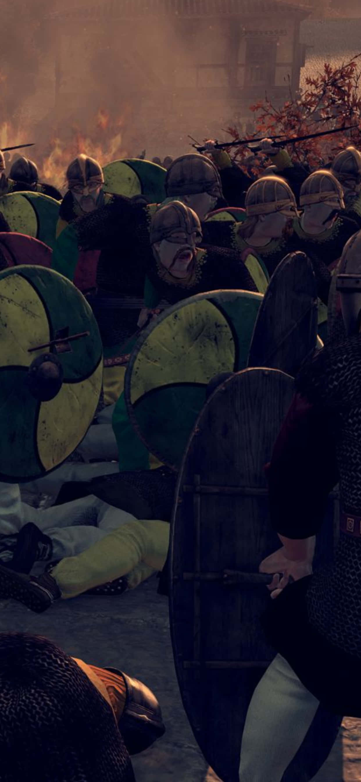 iPhone XS Max Total War Attila бойно поле фон Тапет