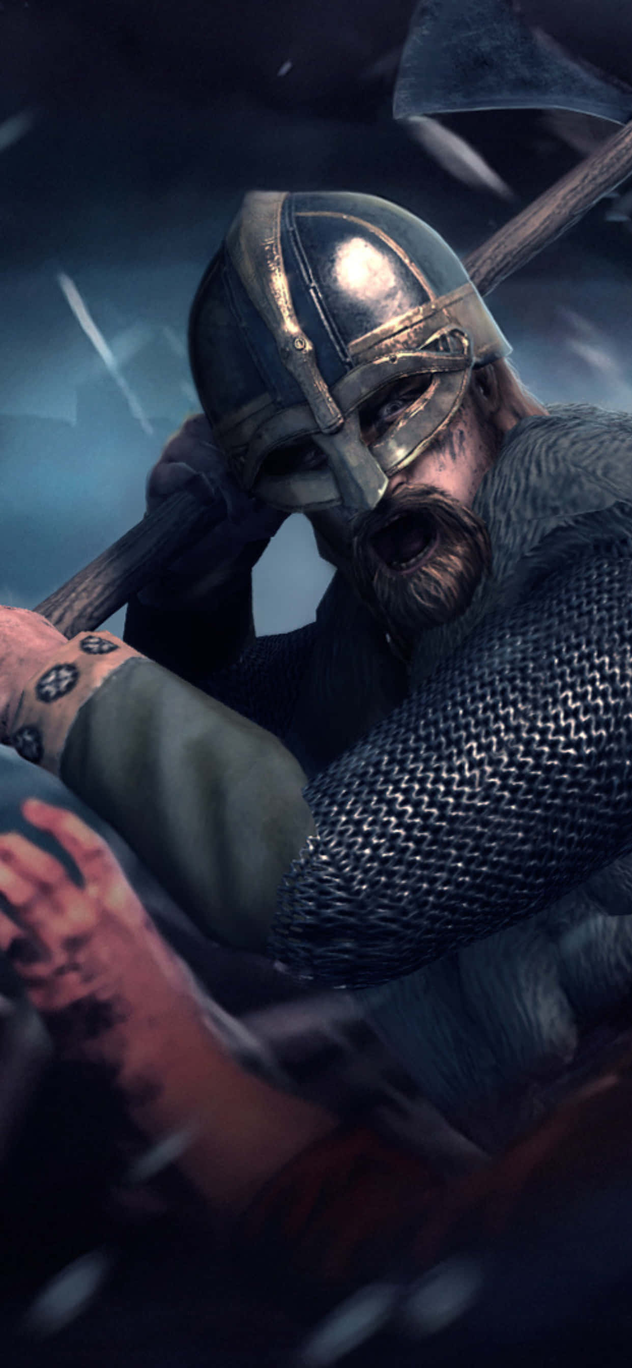 iPhone XS Max Total War Attila безмилостен рицар фон Тапет
