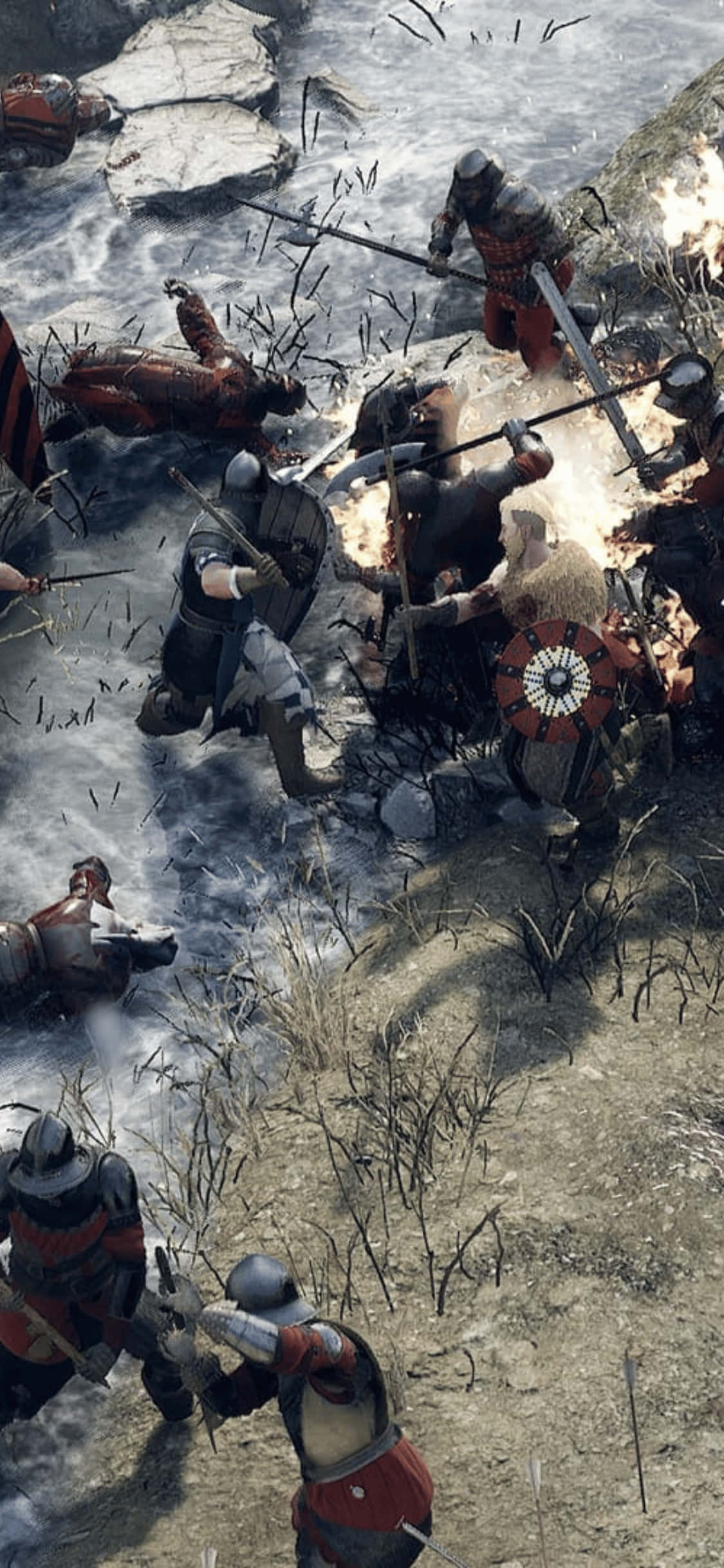 Воин в схватка iPhone Xs Mordhau фон Тапет