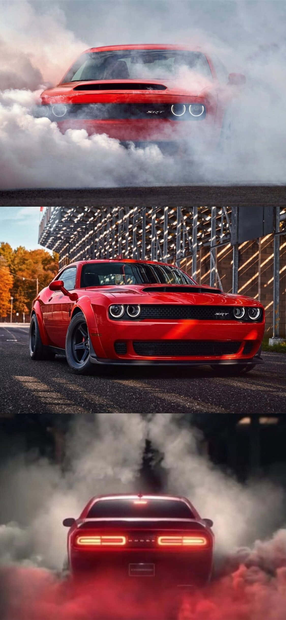 iPhone Xs Need For Speed Payback фон Червен Dodge Demon Тапет