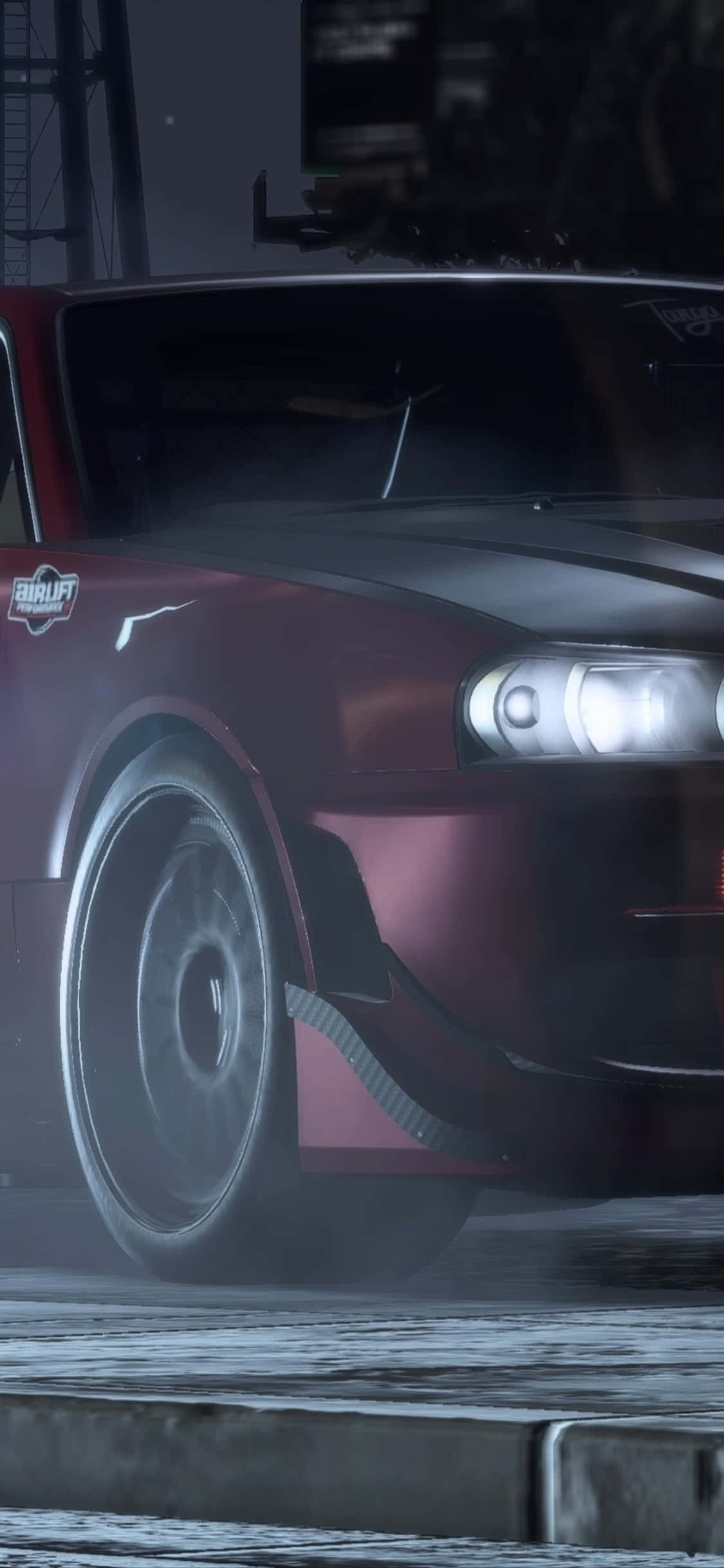 Фон iPhone Xs Need For Speed Payback Тъмно виолетов Nissan Skyline GT-R Тапет
