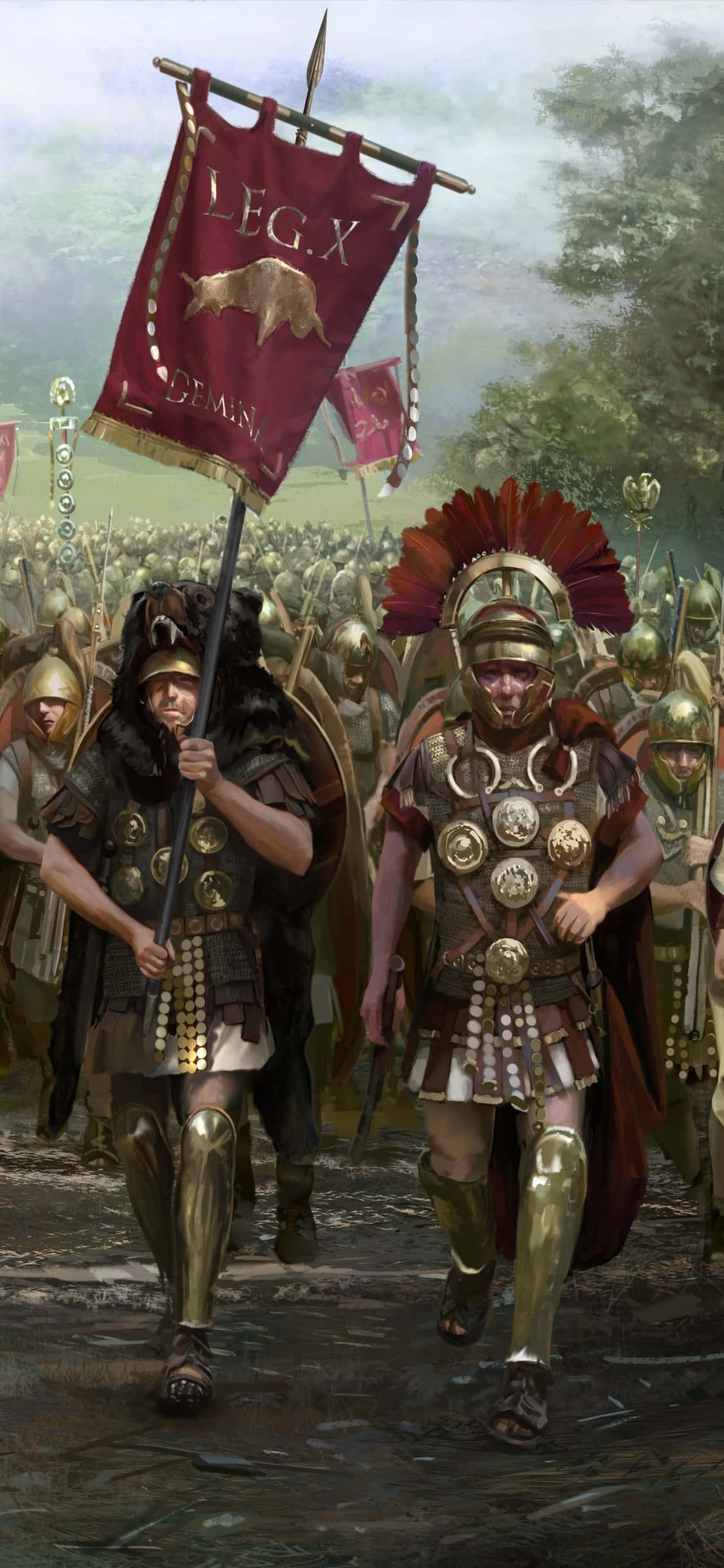 Завладейте Римската империя с iPhone Xs Total War Rome 2 Тапет