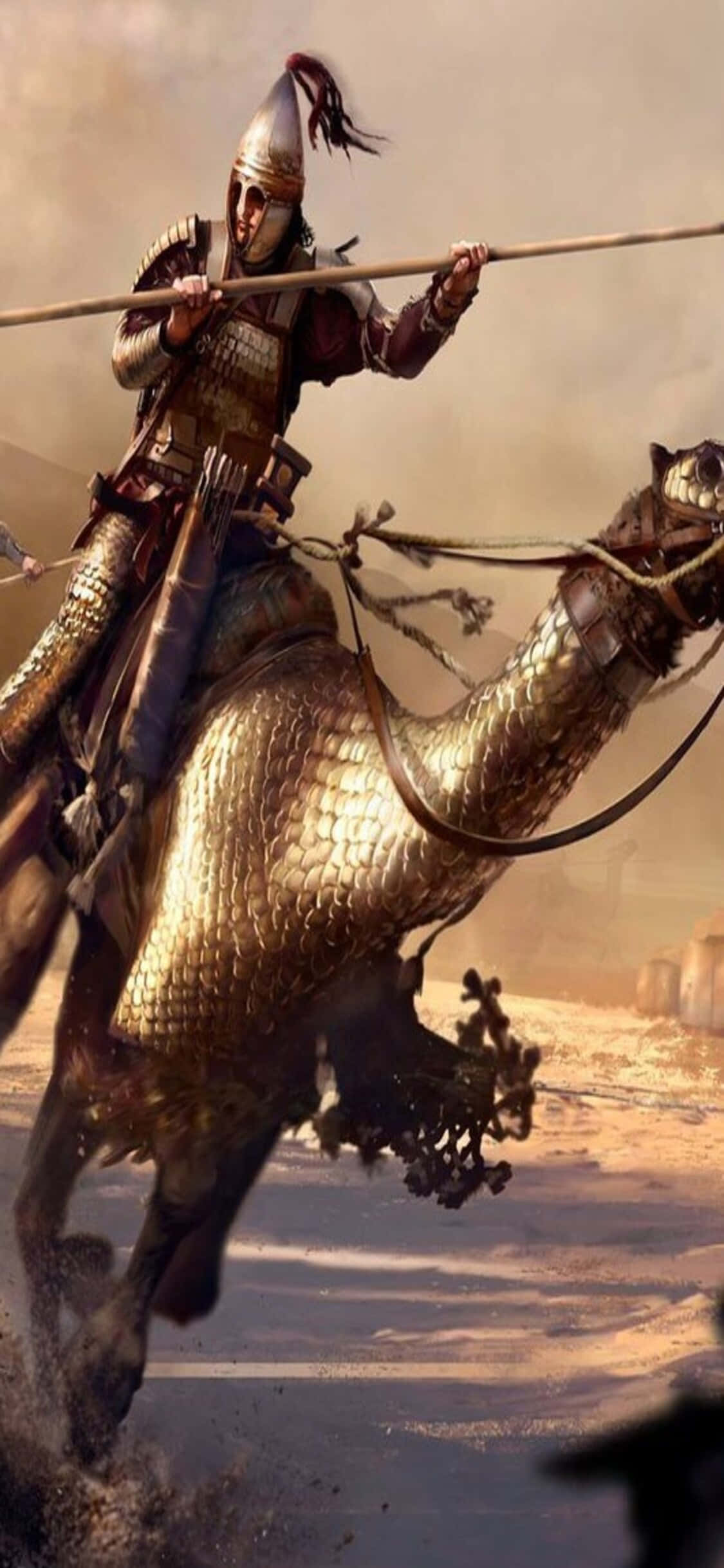 Доминирайте над враговете на вашия iPhone Xs с Total War Rome 2 Тапет