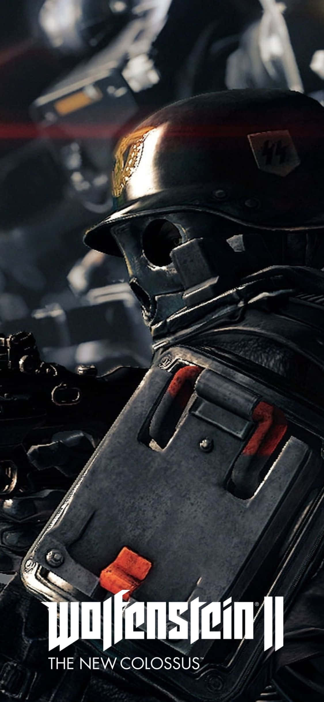iPhone Xs Wolfenstein Ii Нацист Солдат Бой Фон Тапет