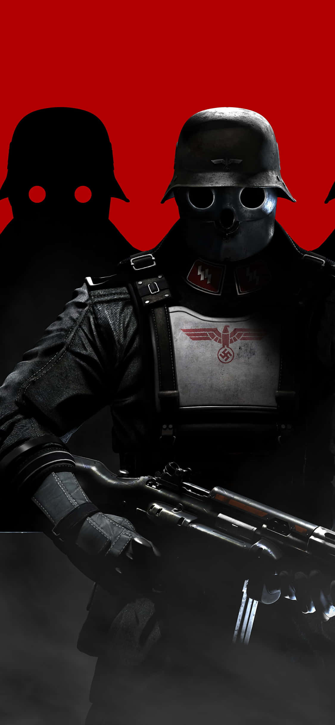 Освободи силата на iPhone Xs в Wolfenstein II Тапет