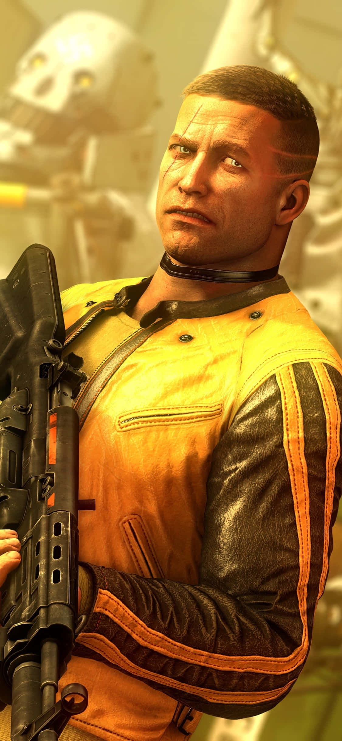 iPhone Xs Wolfenstein II B.J. Blazkowicz Фон Тапет