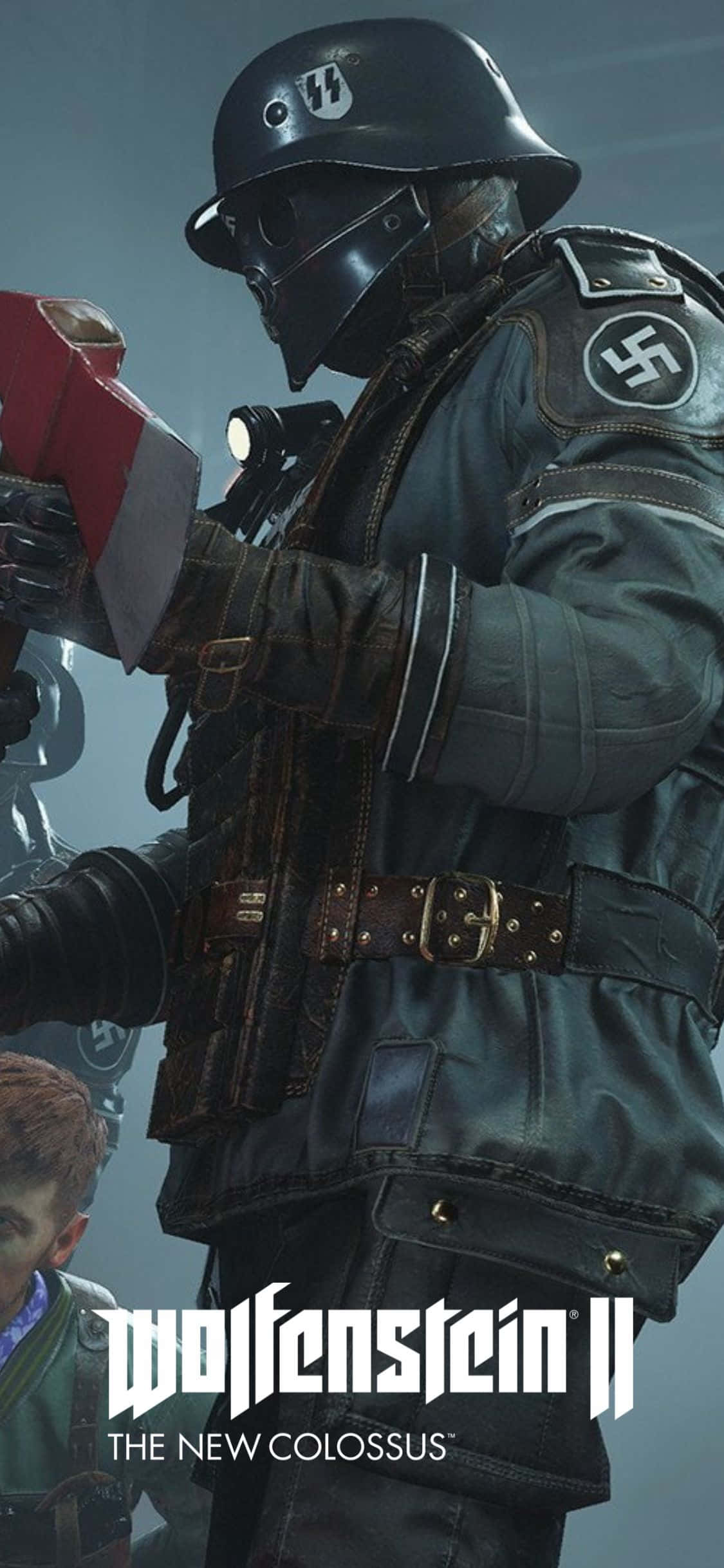iPhone Xs Wolfenstein Ii Заложник Сцена Постер Фон Тапет