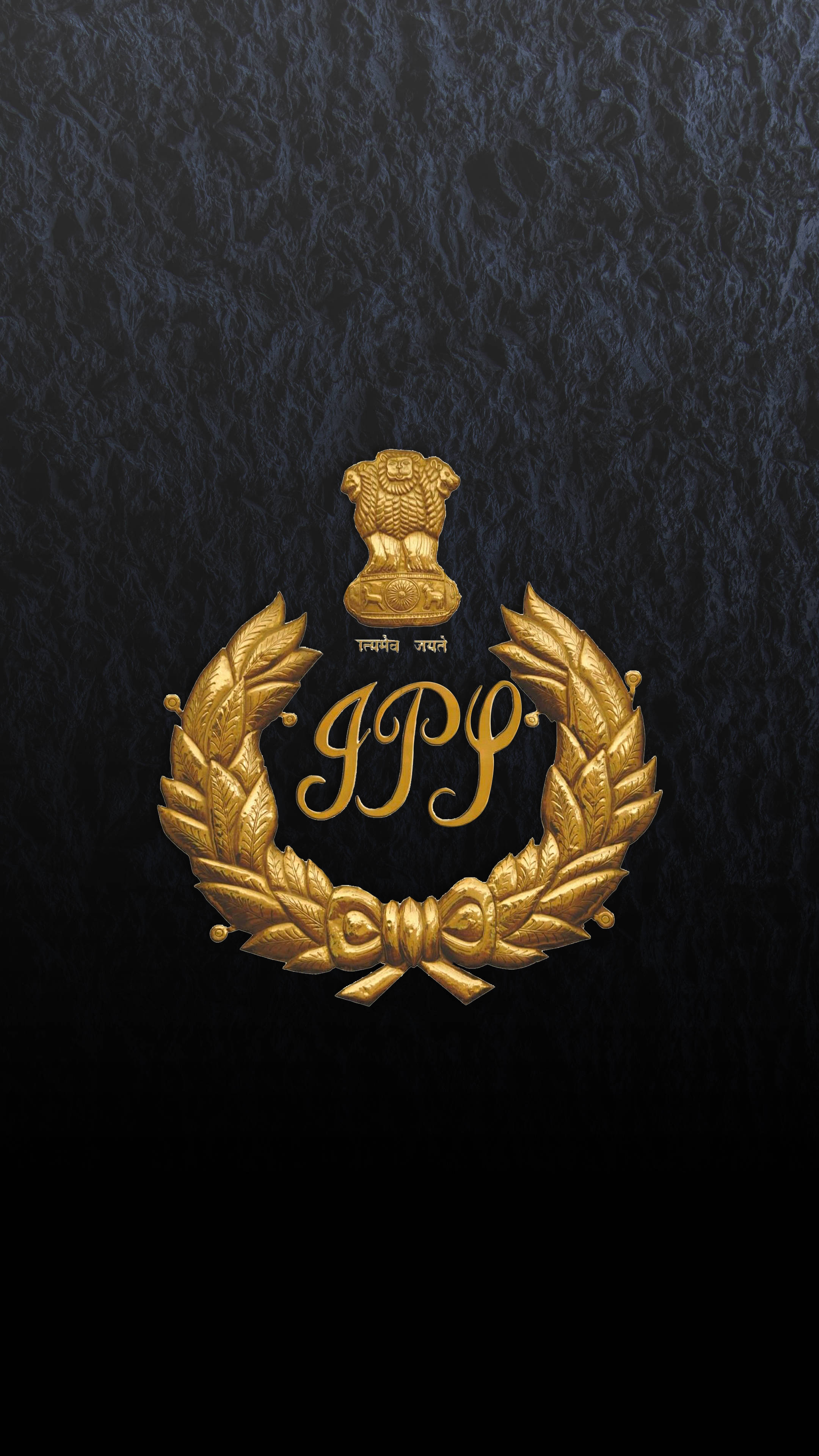 Тъмно златно IPS лого Тапет