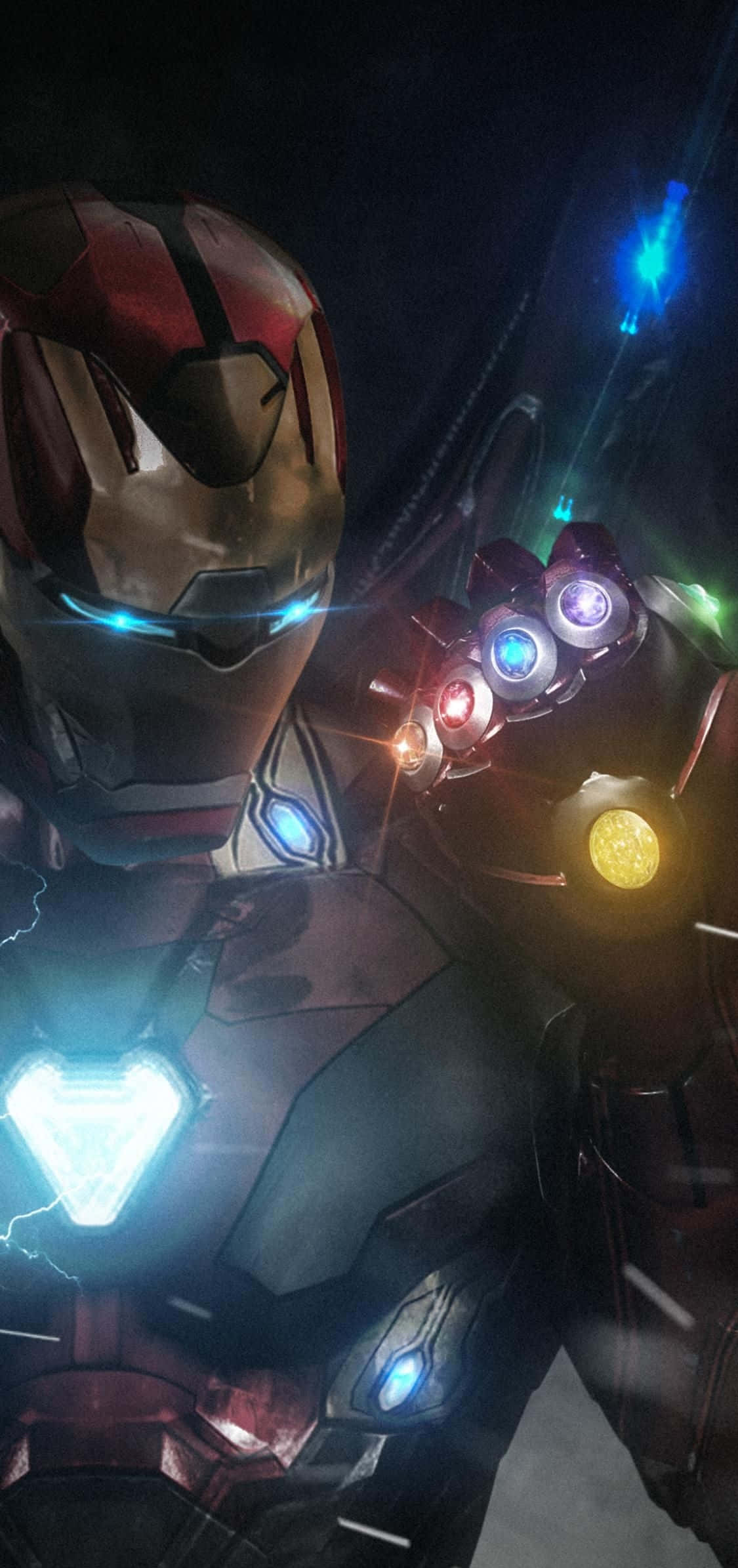 Iron Man Infinity Stones iPhone X Тапет