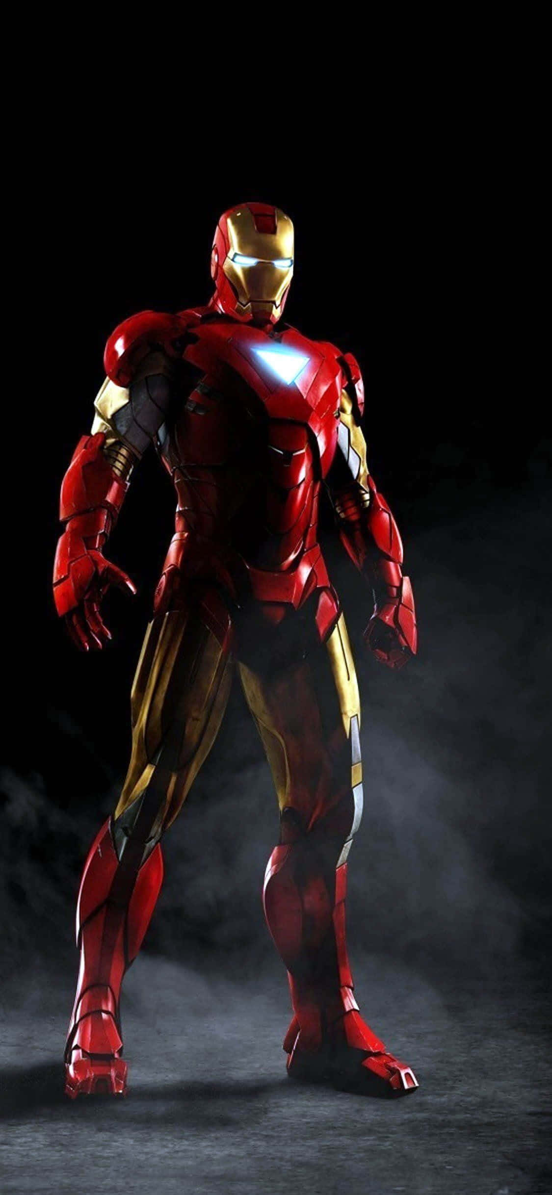 Идеално съчетание на стил и функция – Iron Man iPhone X Тапет
