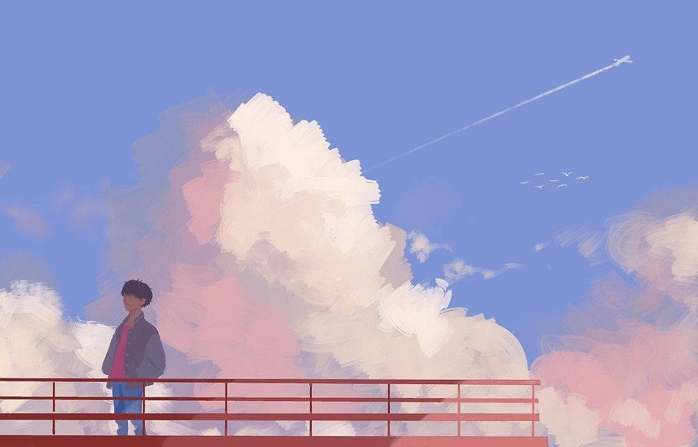 Арт, вдъхновен от J-Hope Airplane Тапет