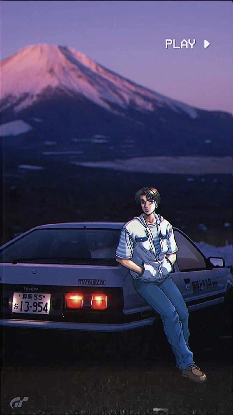 Естетика JDM от Initial D Тапет