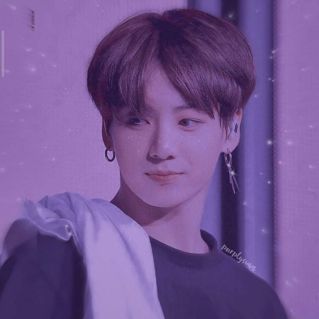 Jeon Jungkook Пастелно Лилаво Тапет