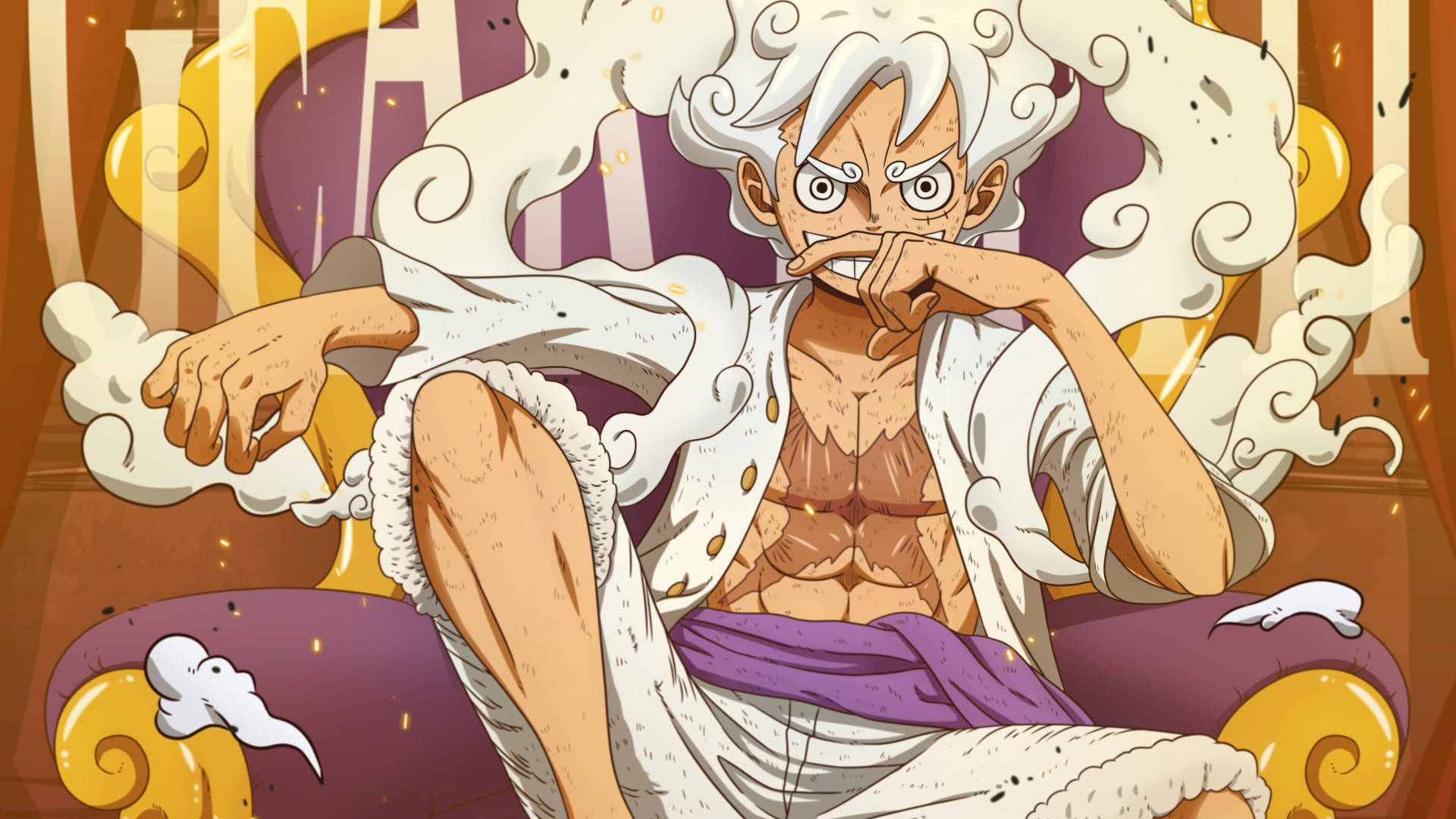 Joy Boy Luffy Готина Стойка Тапет