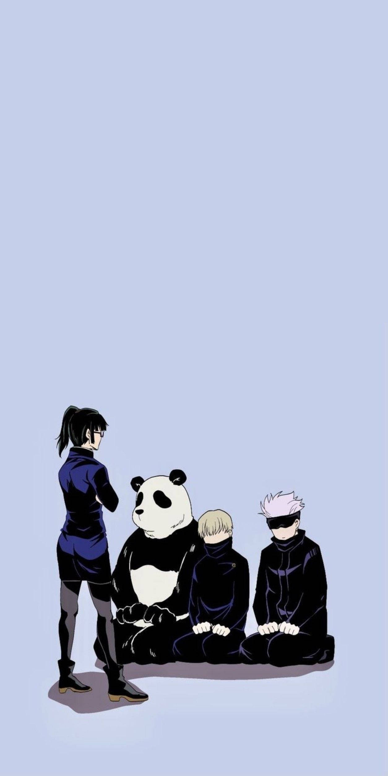 Маки Зенин в действие - тапет за телефон Jujutsu Kaisen Тапет