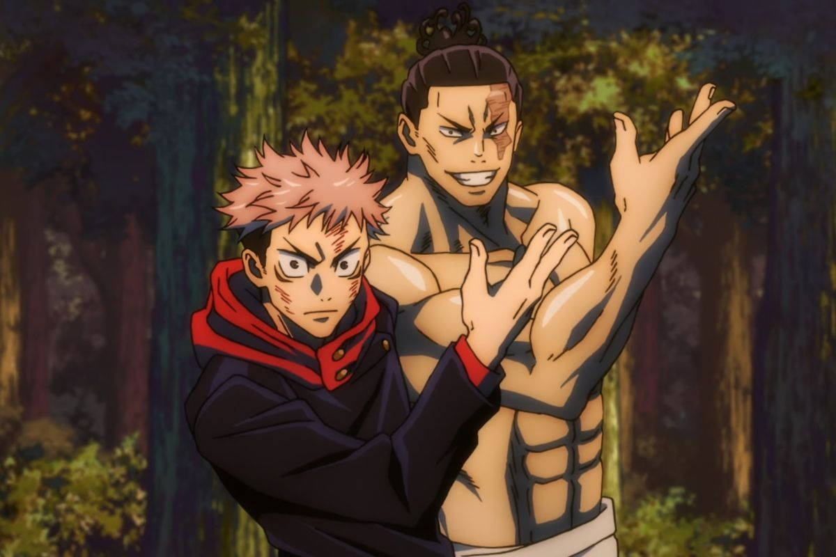 Главни герои на анимето – Jujutsu Kaisen Тапет