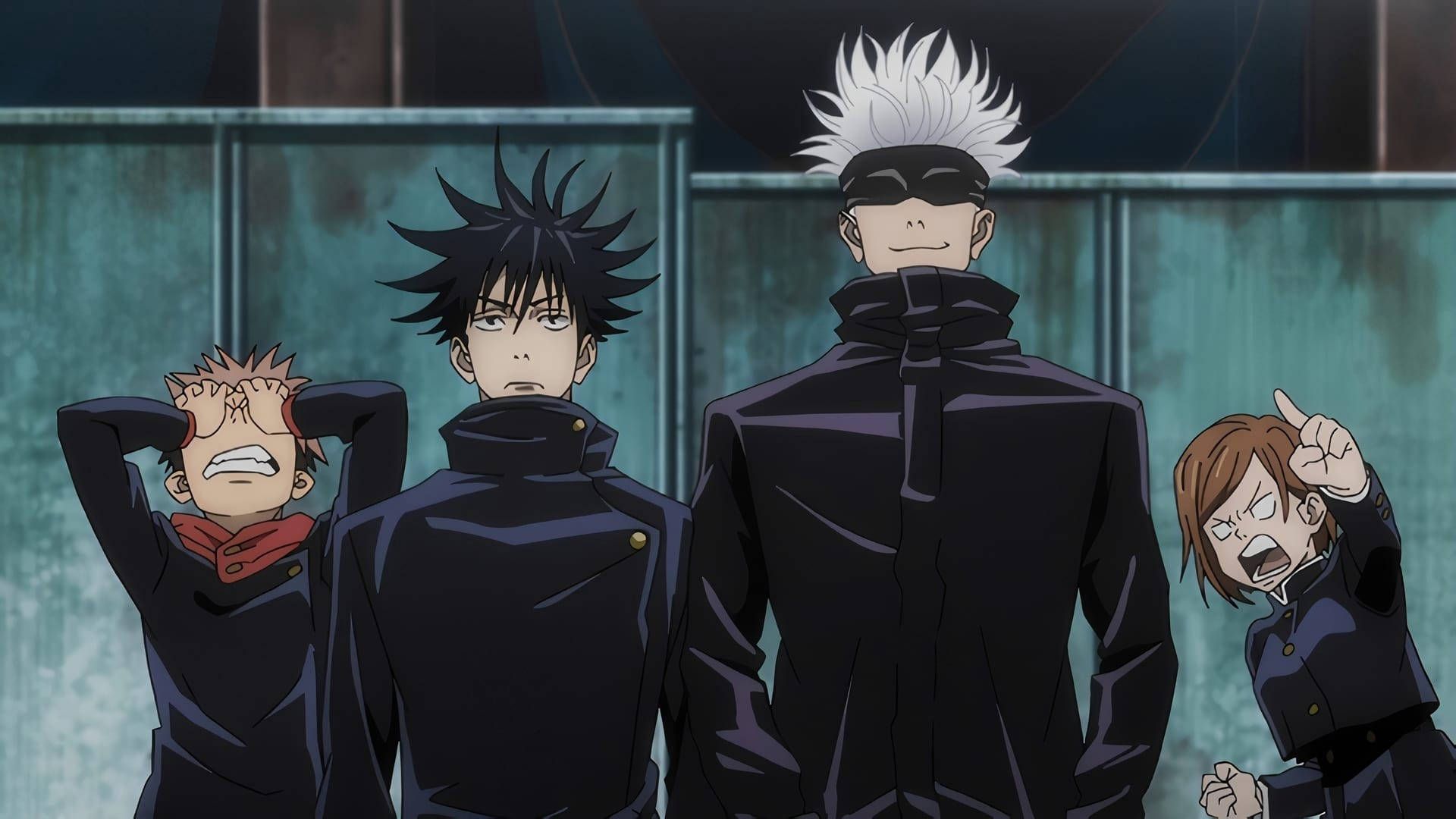 Маки и Панда - Сладките първокурсници от Jujutsu Kaisen Тапет