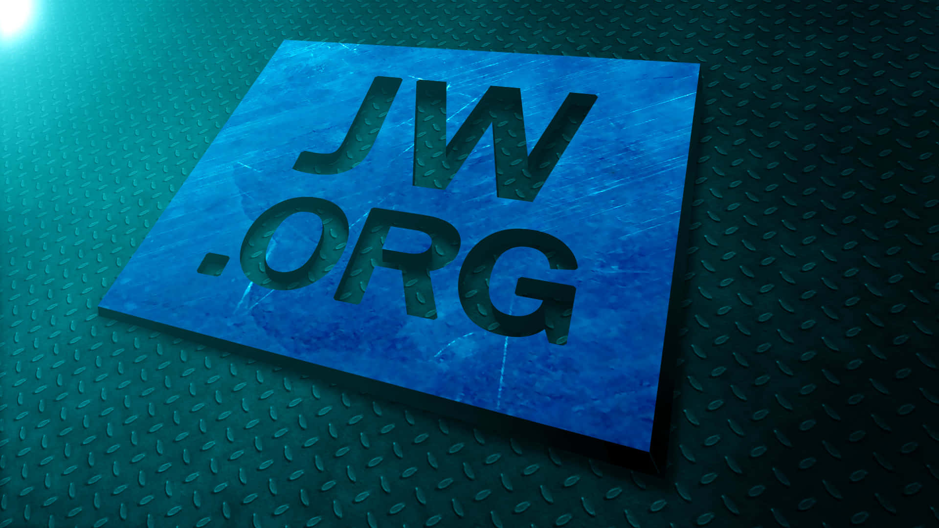 Лого на JWorg върху стоманена плоча Тапет